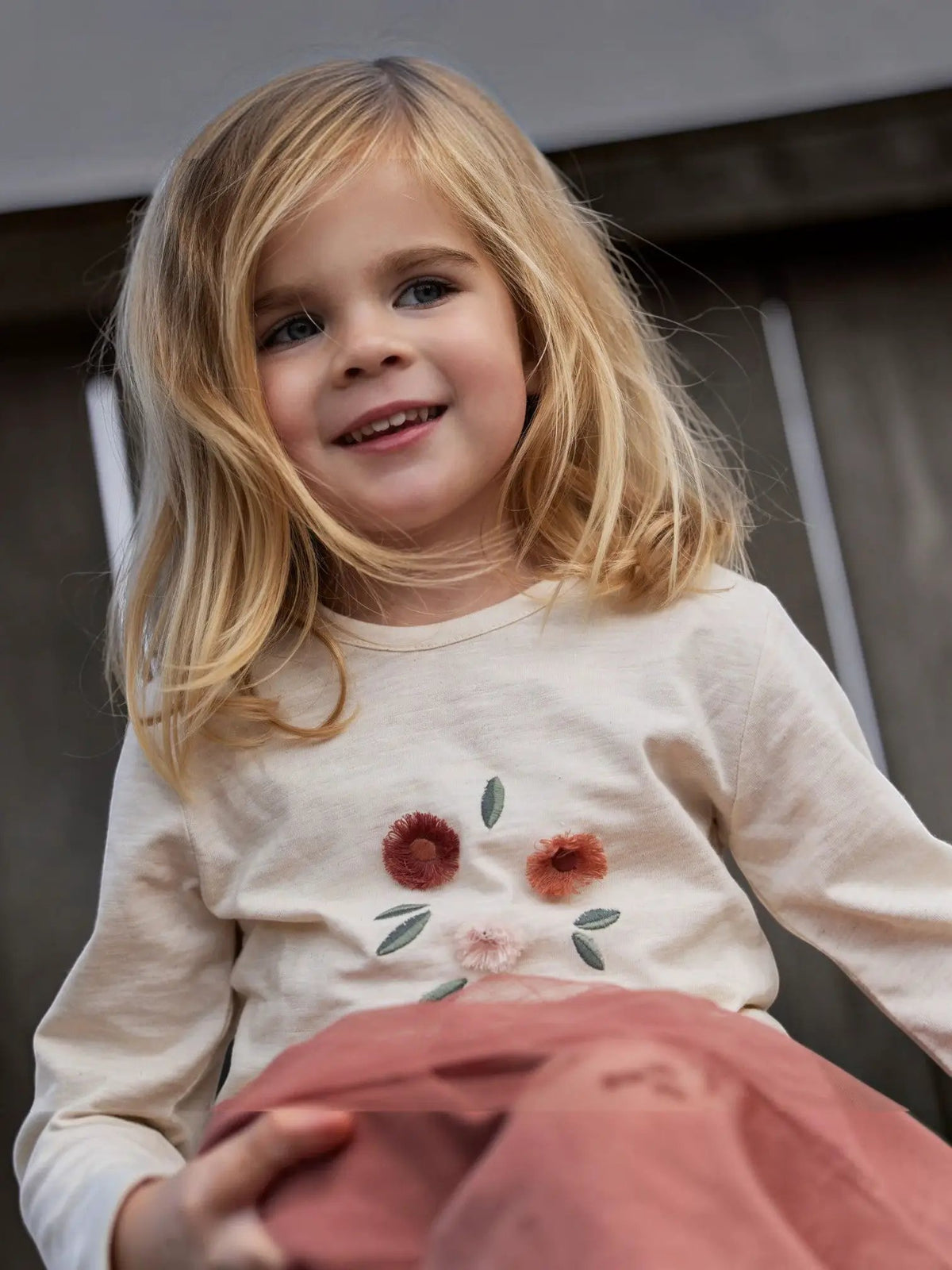 T-shirt Bimba Beige CL26091006 by LITTLE DUTCH