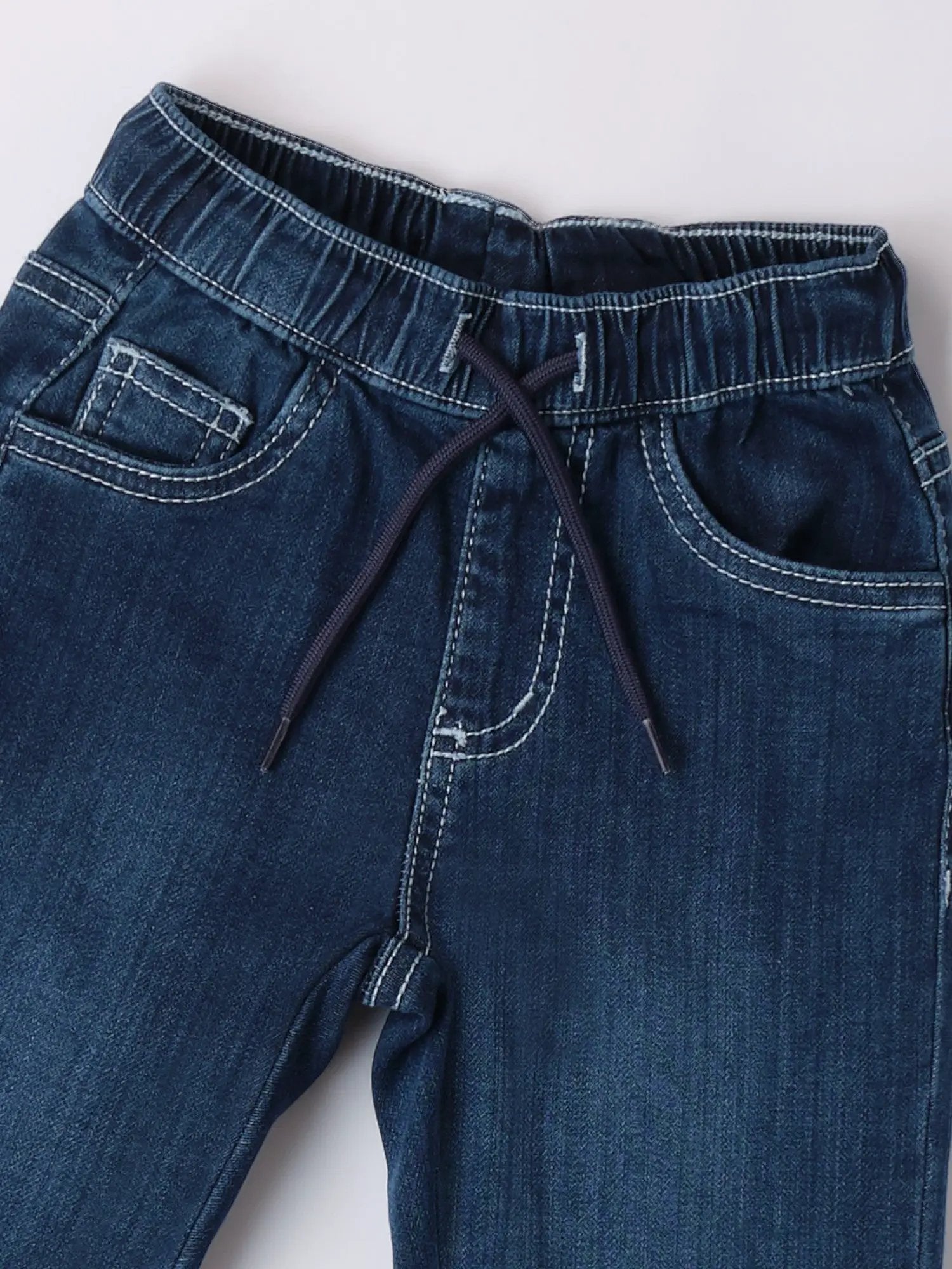 Pantaloni Jeans Bimbo SARABANDA Cotone Denim 0B0337450 Con Elastico In Vita Per Bambini Attivi Primavera Estate 0B033/7450