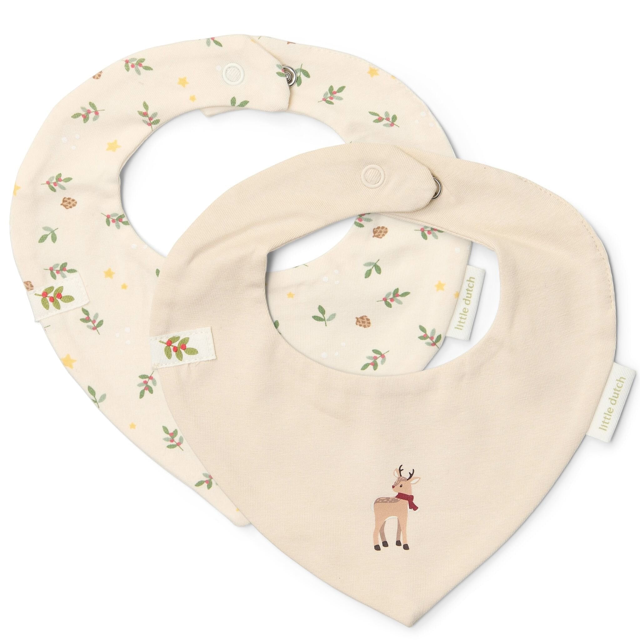 Confezione da 2 bavaglini di Natale  Beige CL25109000