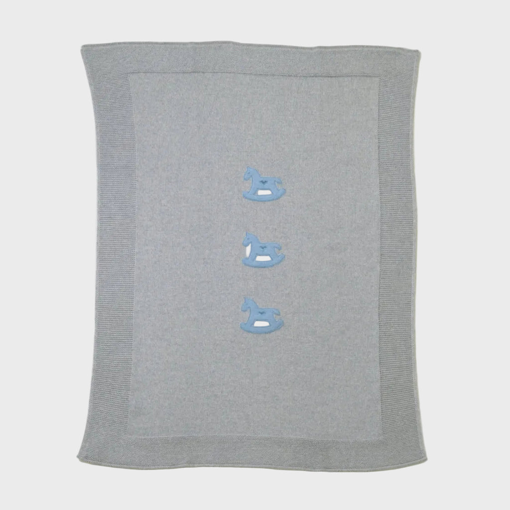 Coperta Neonato Grigio CAVALLINO/120 by BABY LORD