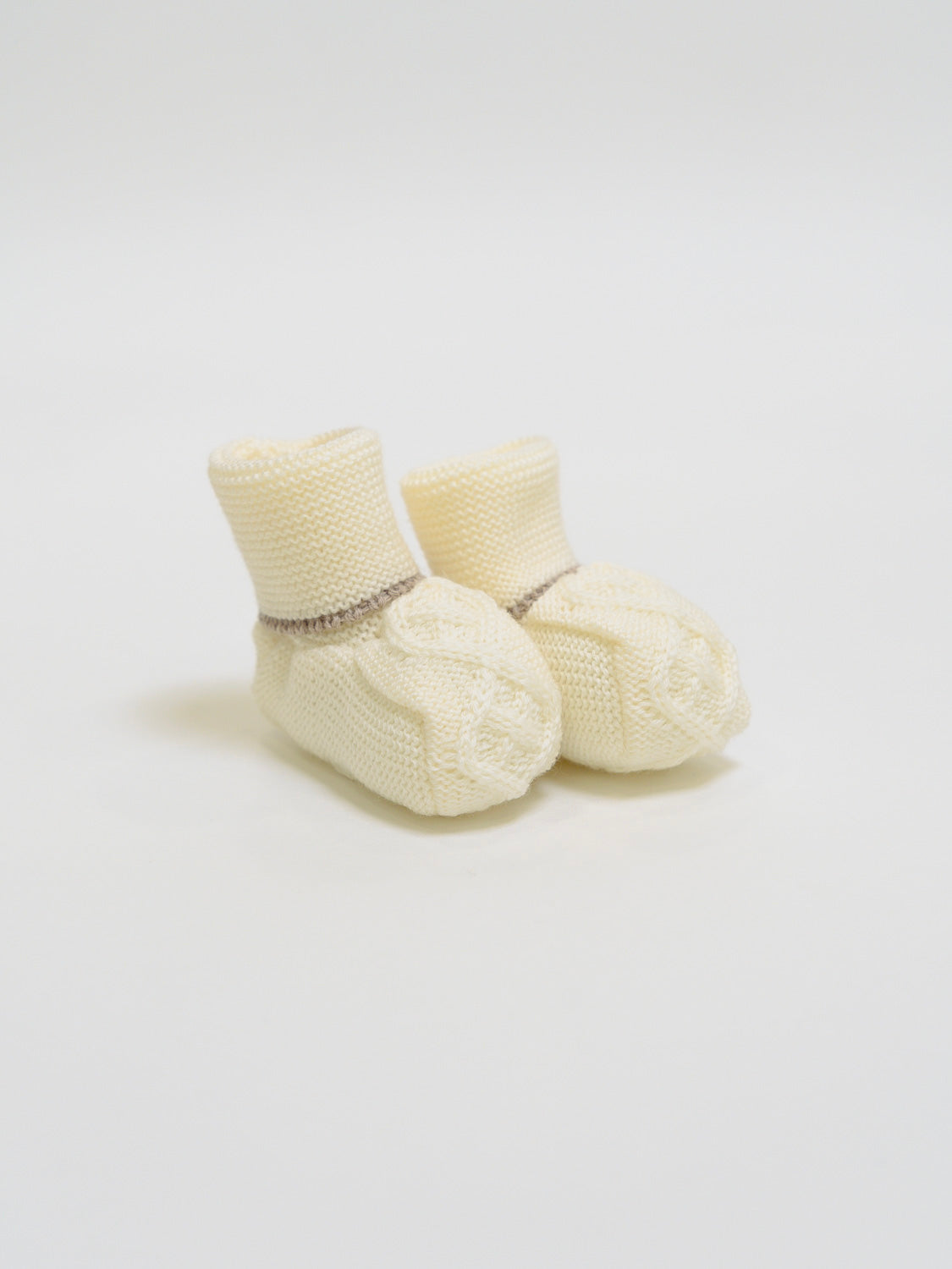 Babbucce Neonato VANIGLIA IN58S/V -  NANU' BABY
