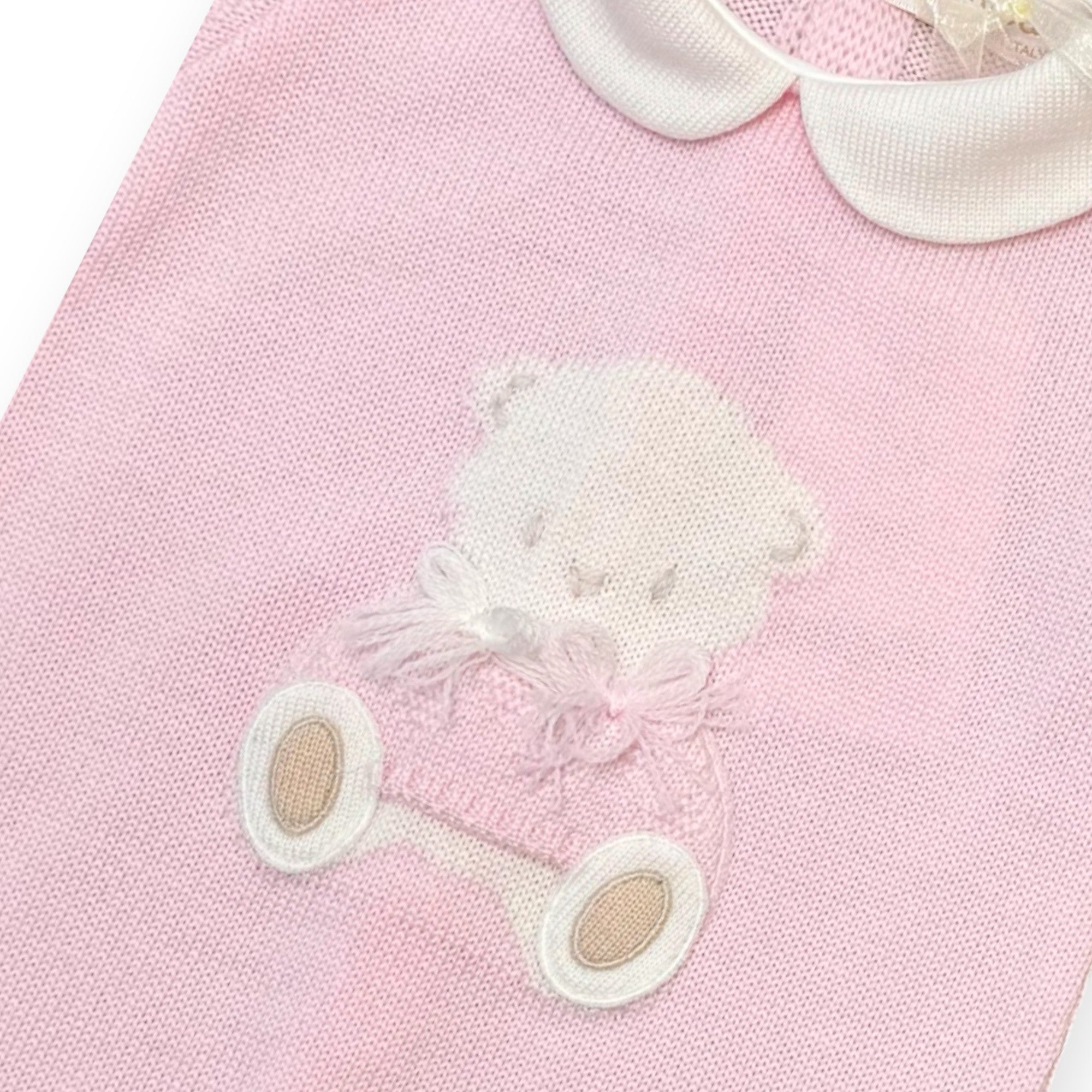 Completo Nascita Neonata Rosa Pura Lana Teddy 7775