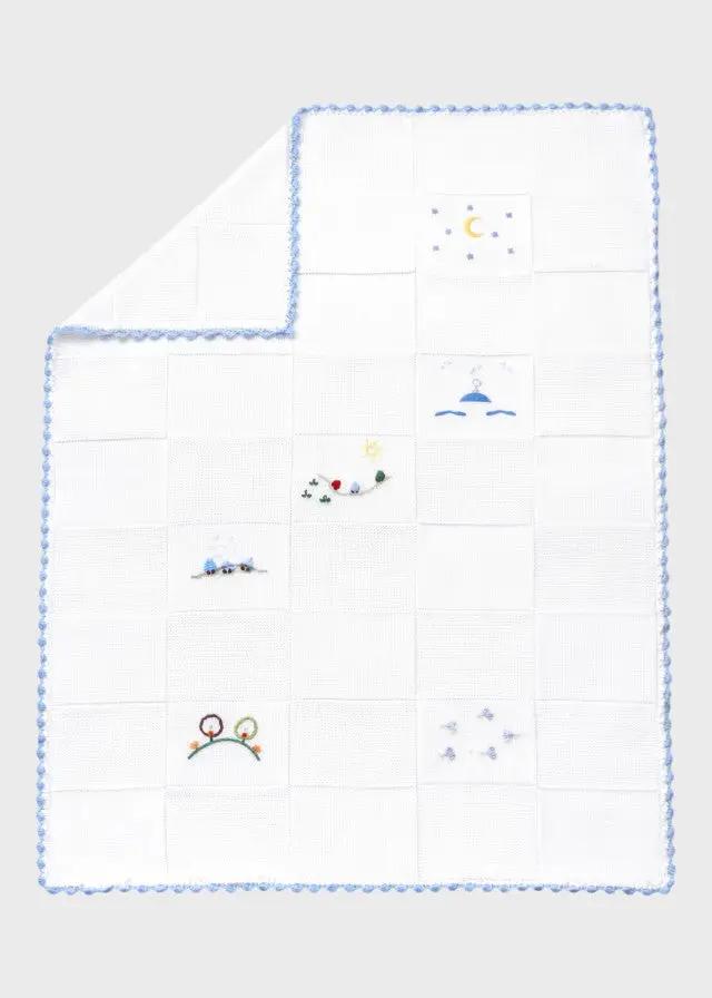 Coperta Neonato Bianco MARIO/CO by PICCOLA GIUGGIOLA
