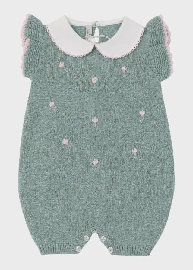 Tutina Neonata Verde MARGHERITE 363/V by BABY LORD