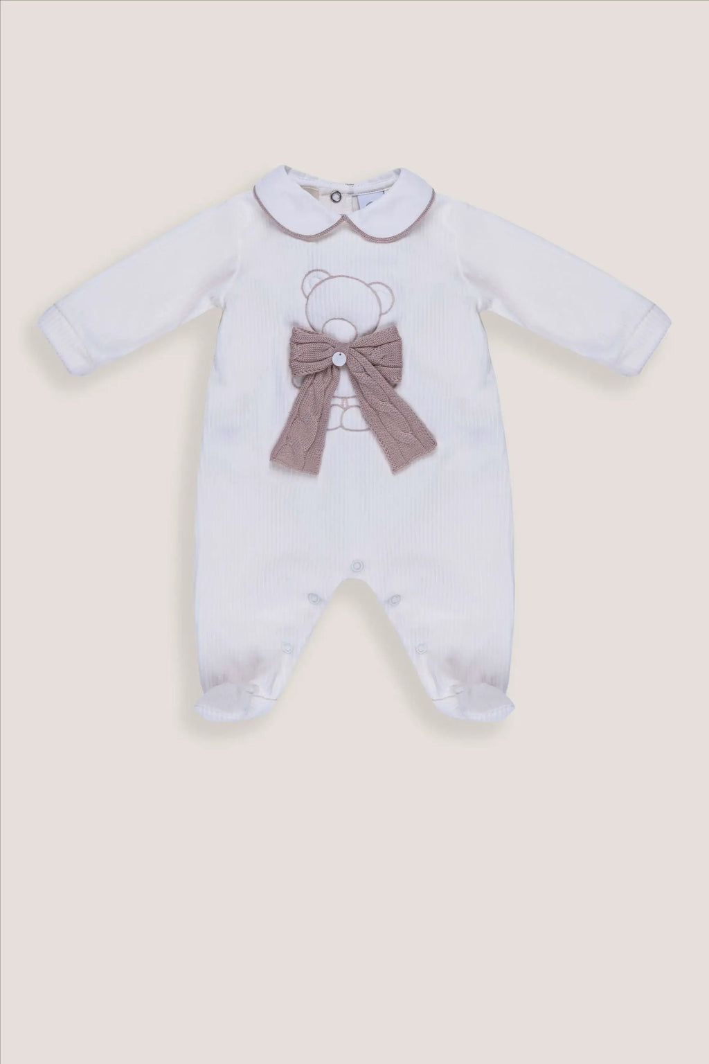Tutina a coste Neonato Vaniglia IS6714 by MARLU'