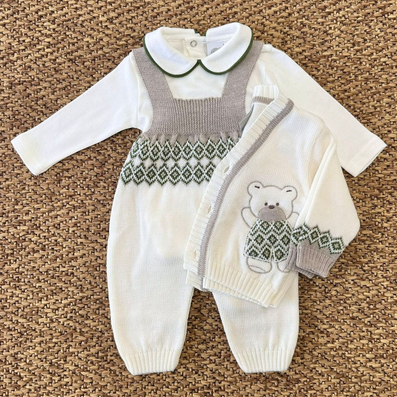 Completo nascita Orsetto Neonato VANIGLIA IB5131/V -  NANU' BABY