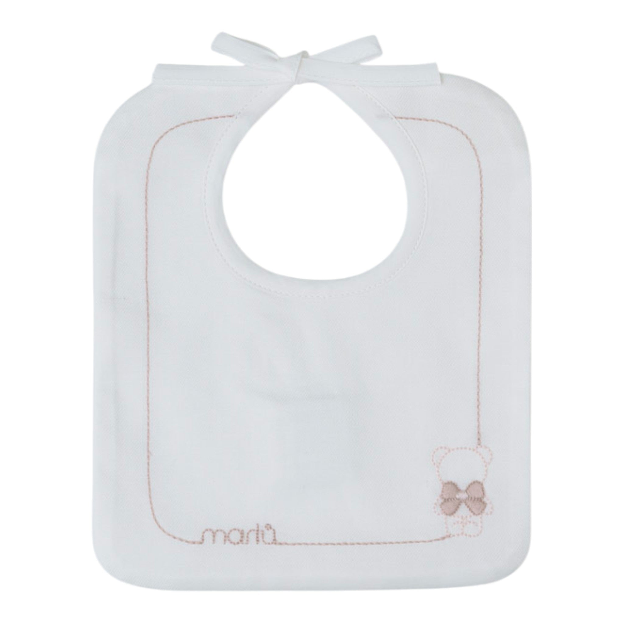 Bavetta Neonata Cotone 100% Bianco IN59BAV/R
