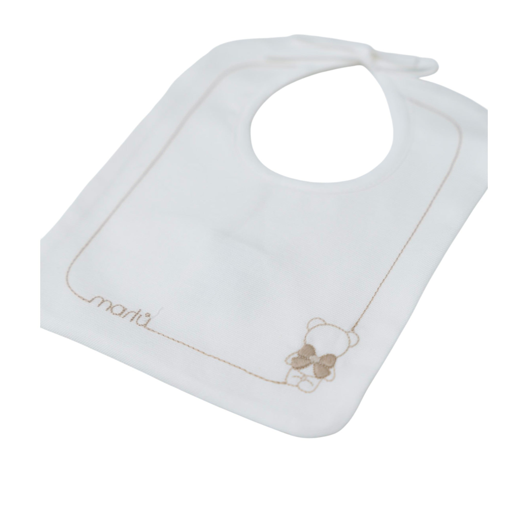 Bavetta Neonata Cotone 100% Bianco IN59BAV/R