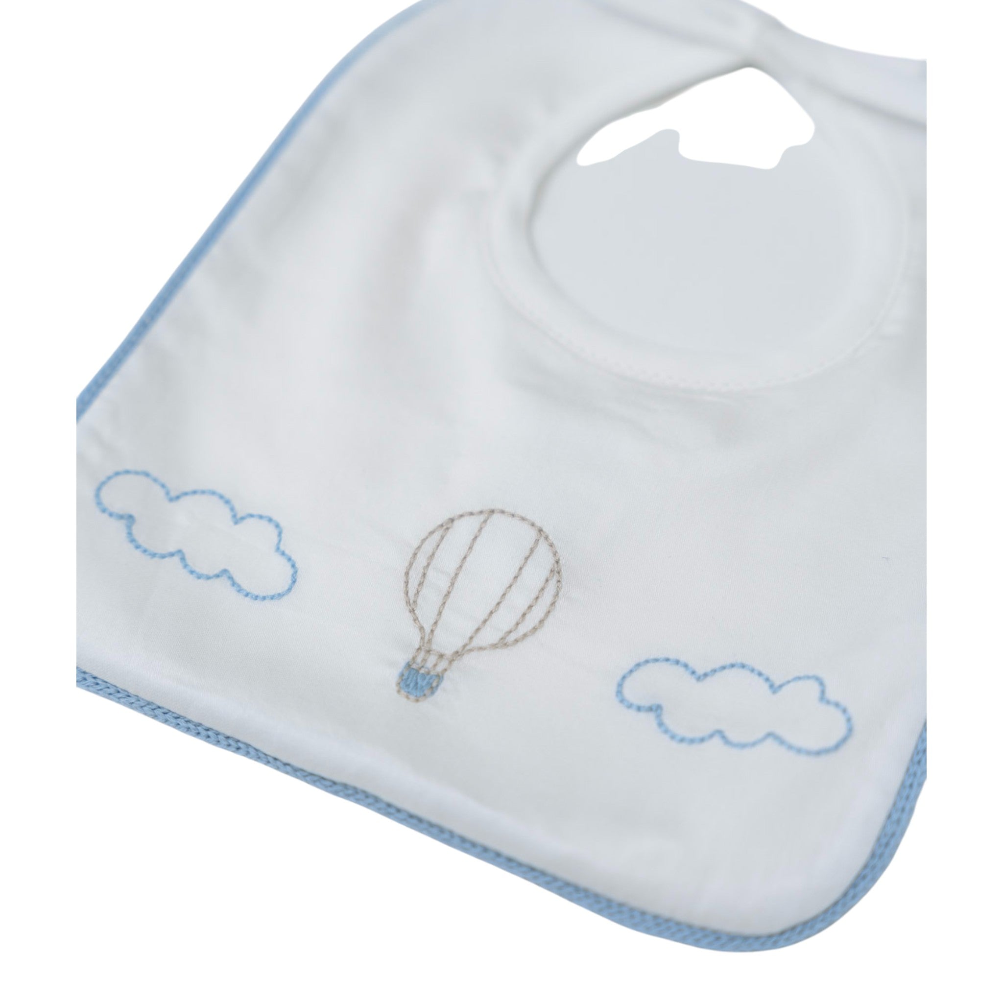 Bavetta Neonato Cotone 100% Vaniglia Mongolfiera IN57BAV/C