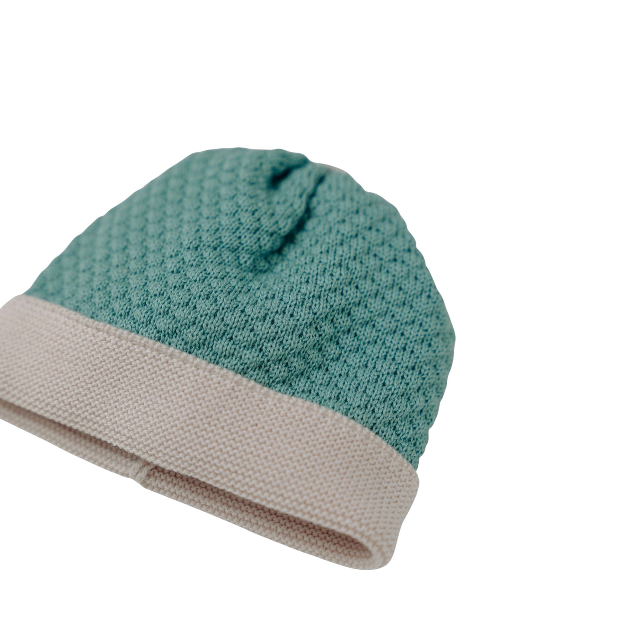 Cuffia Neonato Lana Vergine 100% Verde IN5771BT/V