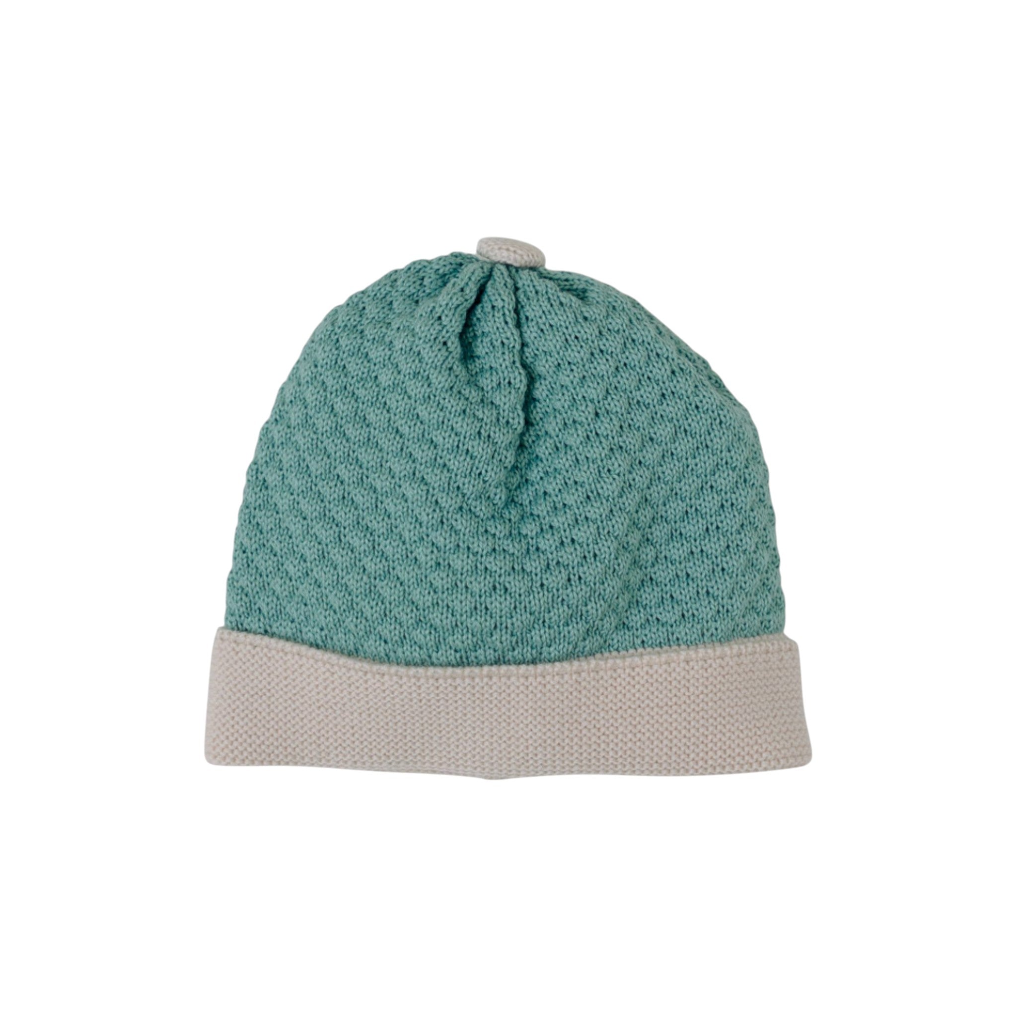 Cuffia Neonato Lana Vergine 100% Verde IN5771BT/V