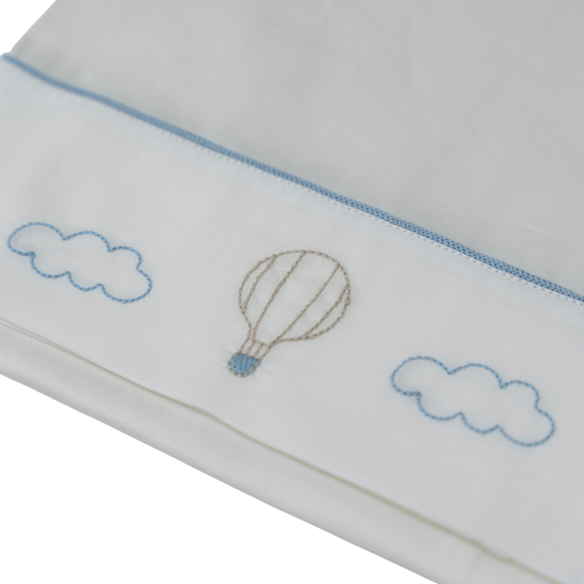 Lenzuolino Neonato Cotone 100% Set 3 Pezzi Vaniglia Mongolfiera IN57LE/C