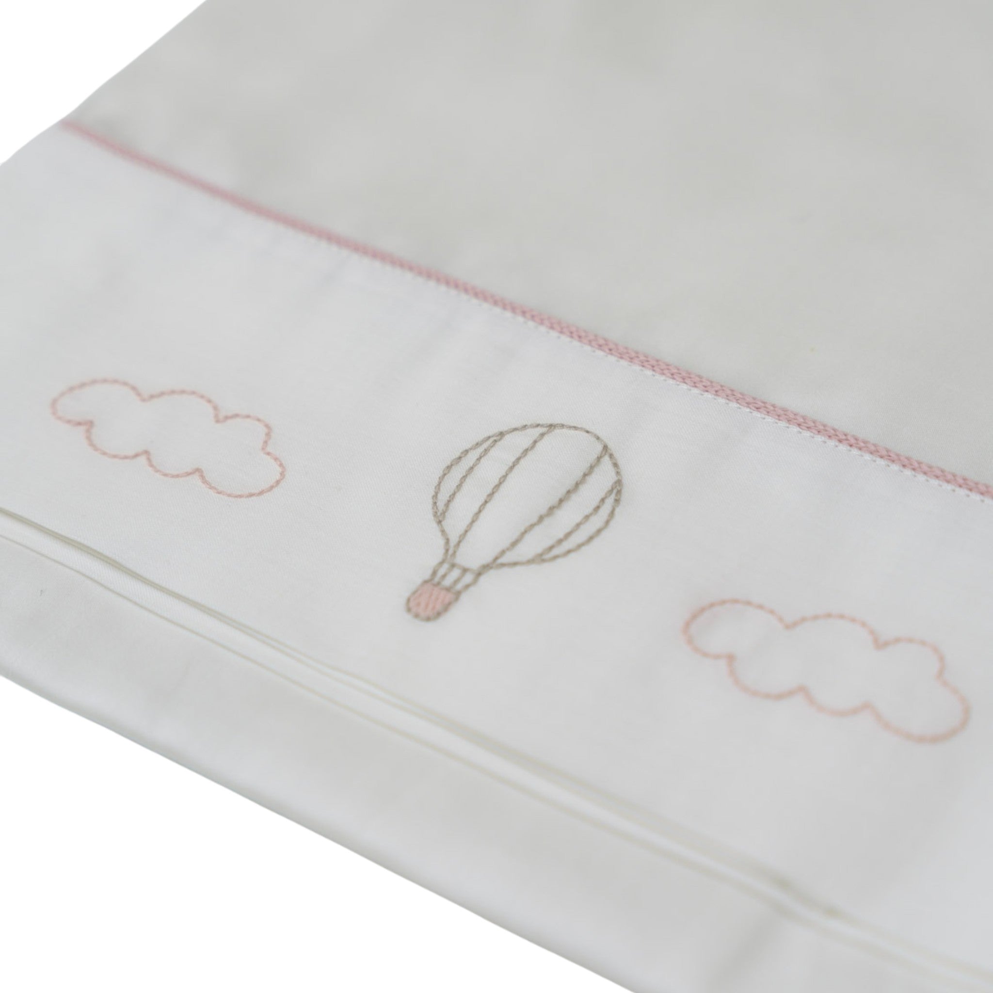 Lenzuolino Neonata Cotone 100% Set 3 Pezzi Vaniglia Mongolfiera IN57LE/R