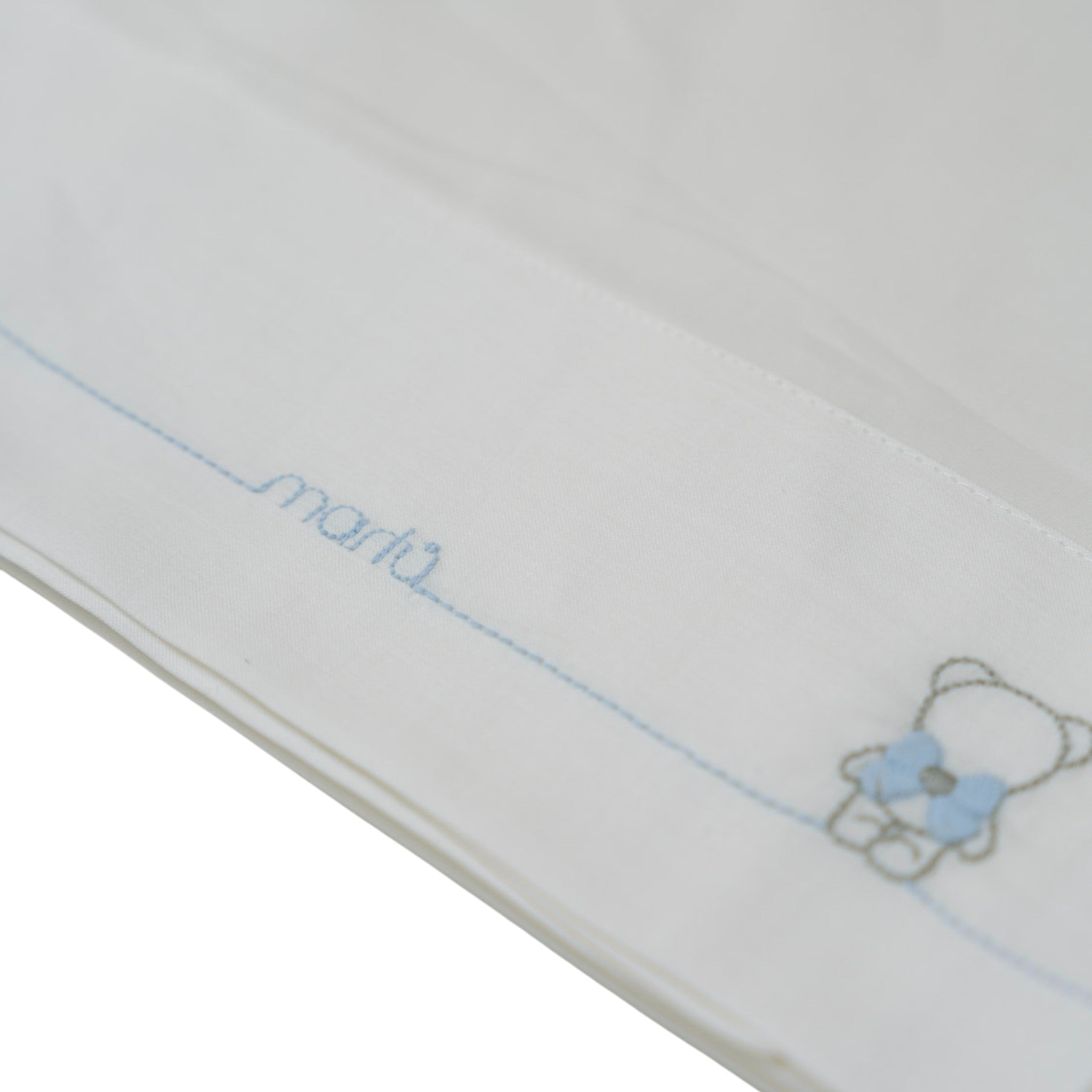 Set Lenzuolino Culla 3 Pezzi Neonato Cotone 100% Cielo IN59LE/C