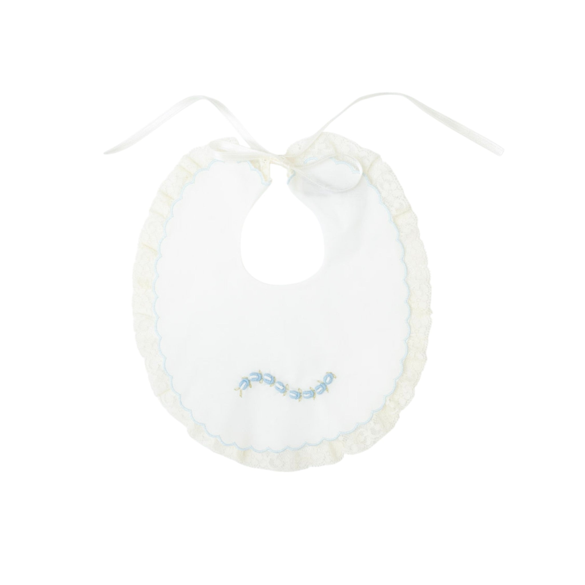 Bavetta Batista Cotone Pizzo Valencienne OLLY - Piccola Giuggiola
