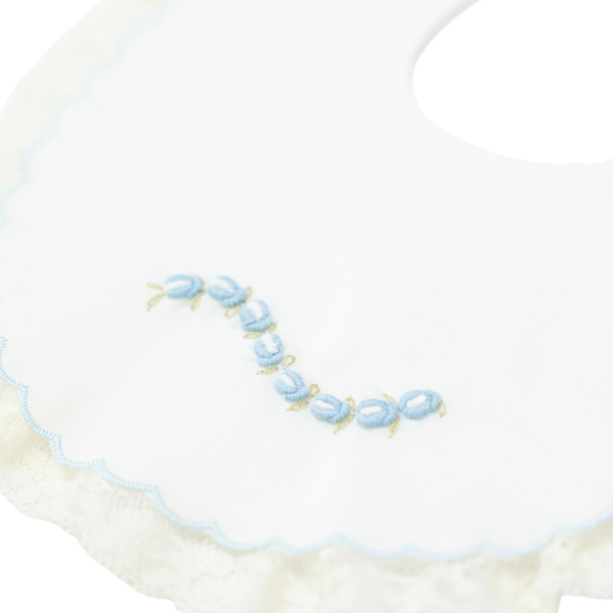 Bavetta Batista Cotone Pizzo Valencienne OLLY - Piccola Giuggiola