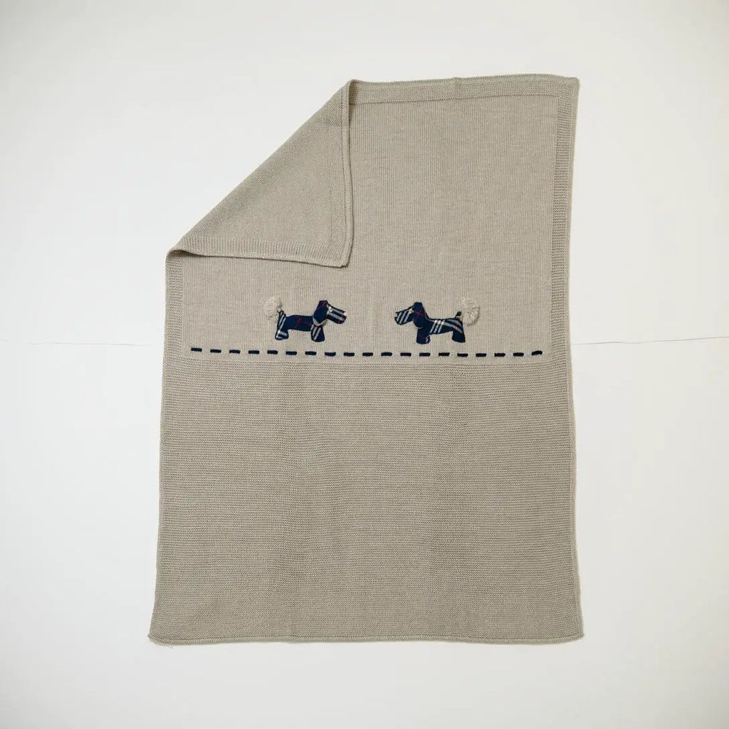 Coperta Neonato Blu LITTLE DOG 140 by BABY LORD