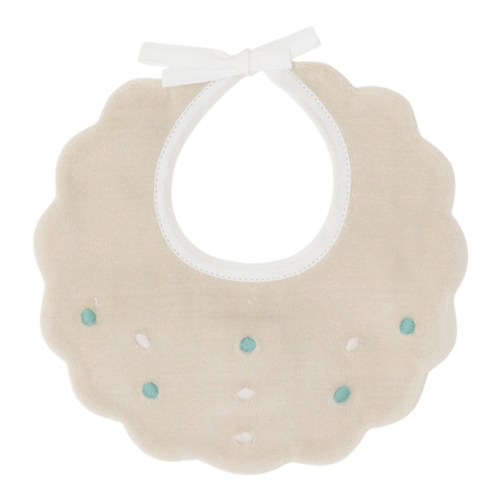 Bavetta Neonata Cotone 100% Vaniglia Verde IN23BAV/V
