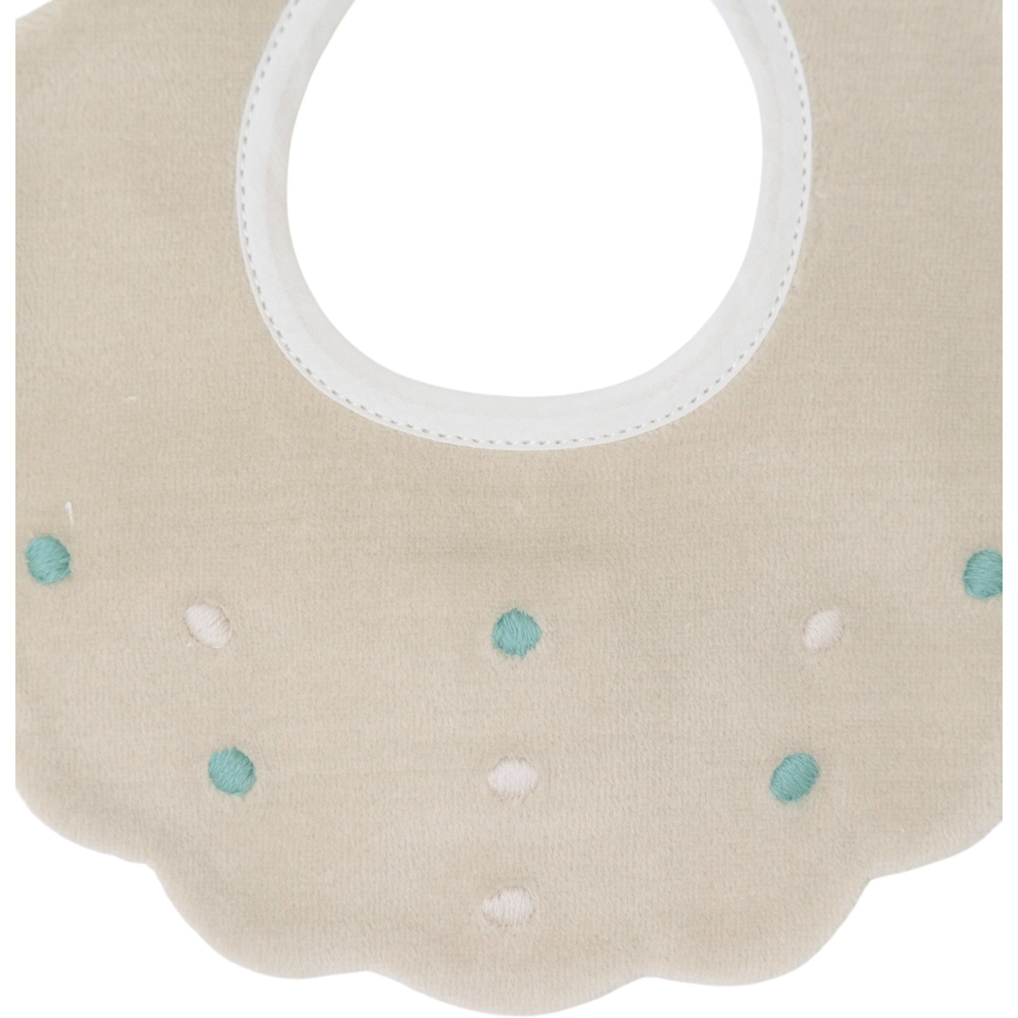 Bavetta Neonata Cotone 100% Vaniglia Verde IN23BAV/V