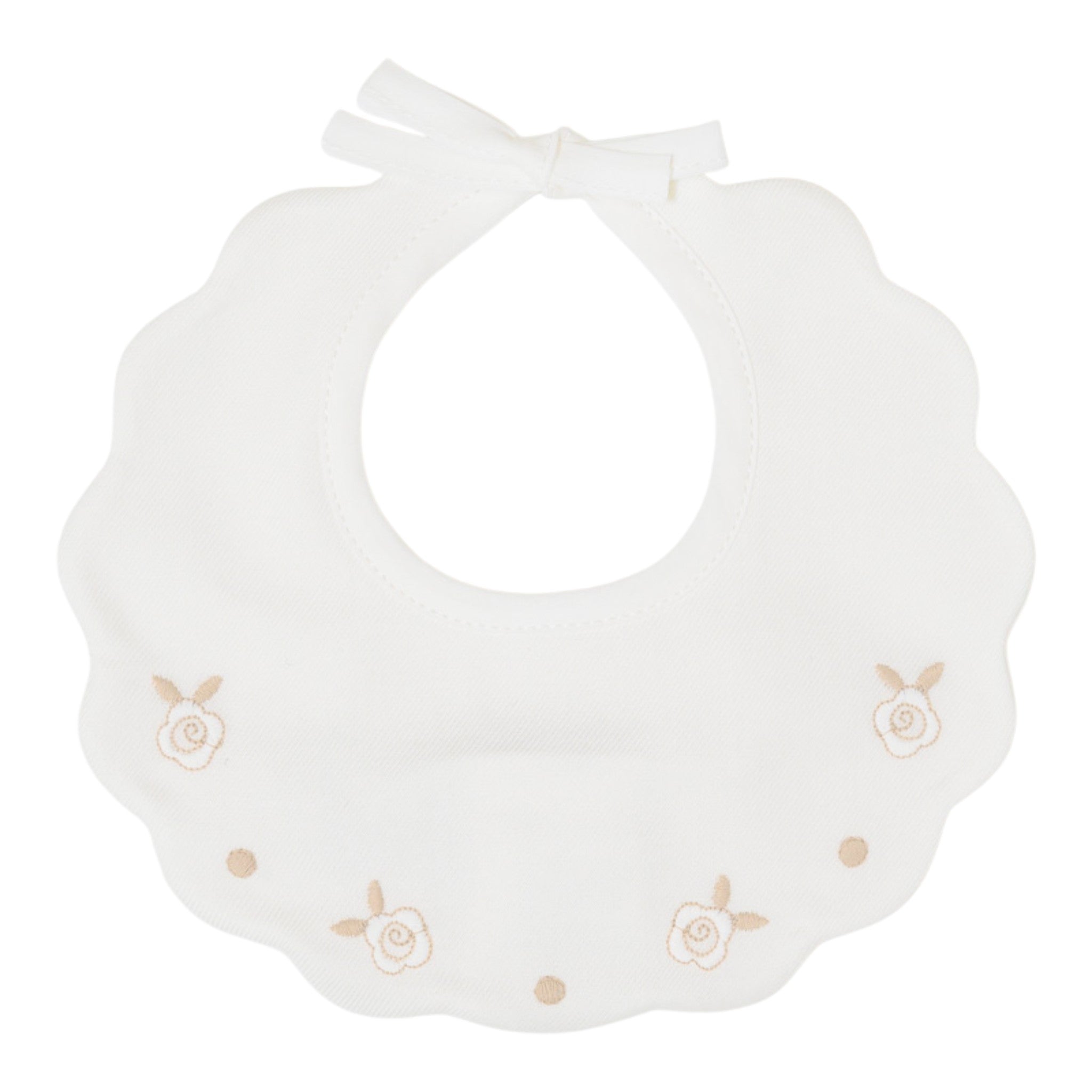 Bavetta Neonata Cotone 100% Vaniglia Tortora IN24BAV/V