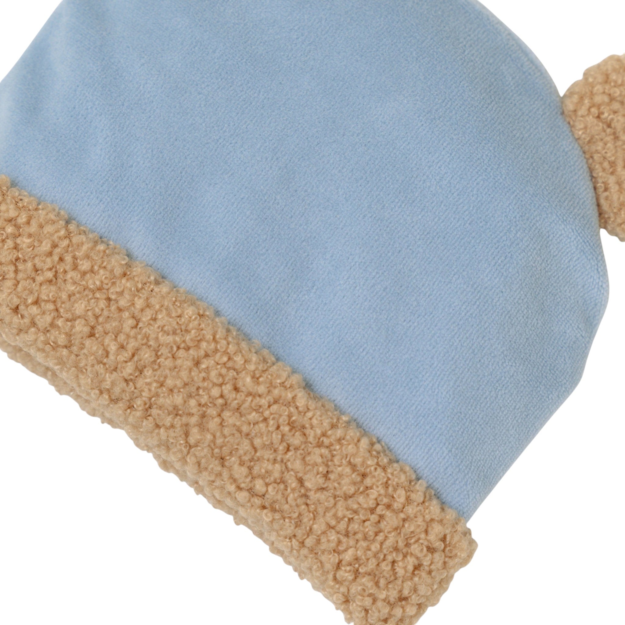 Cuffia Neonato ciniglia CIELO IN7073/C