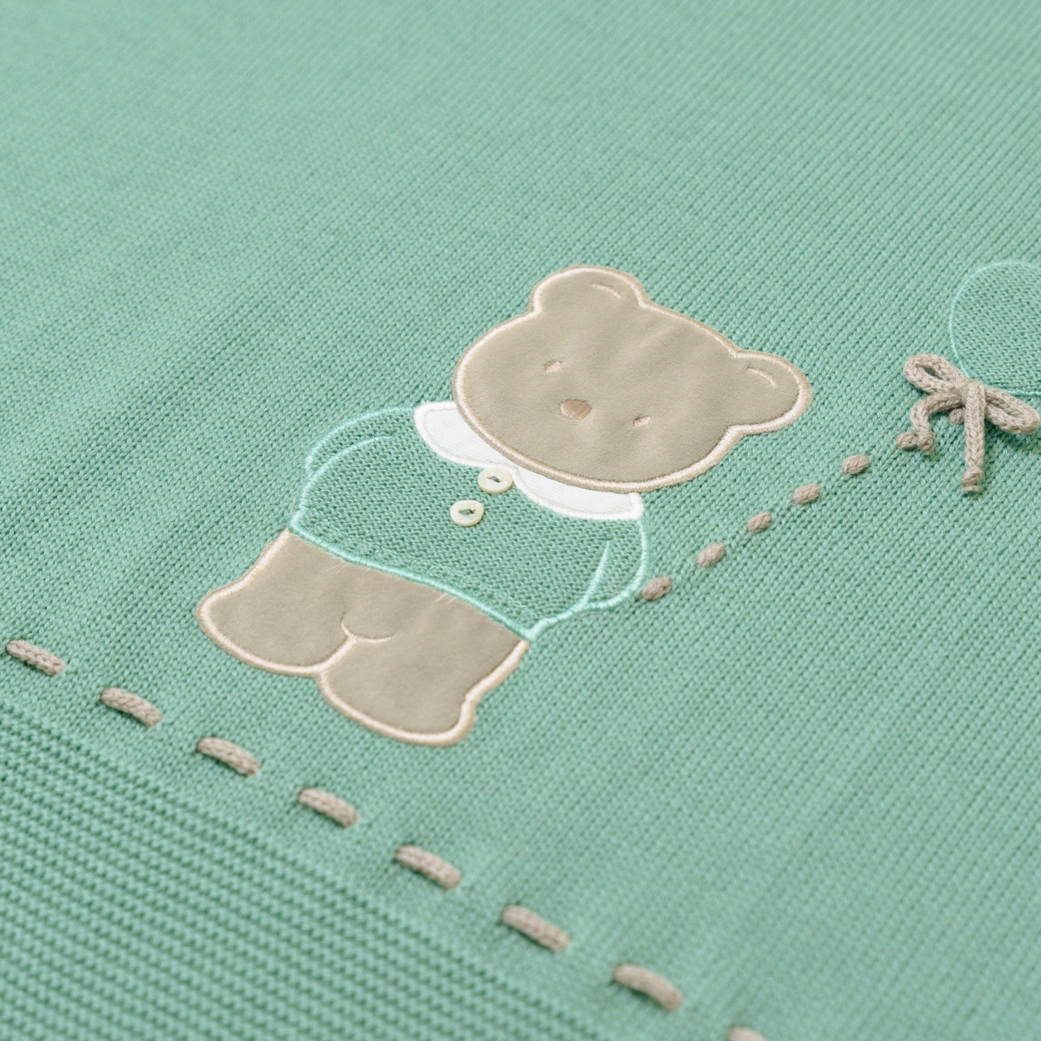 Coperta Teddy Bear Neonato Verde TEDDY BEAR/140-V
