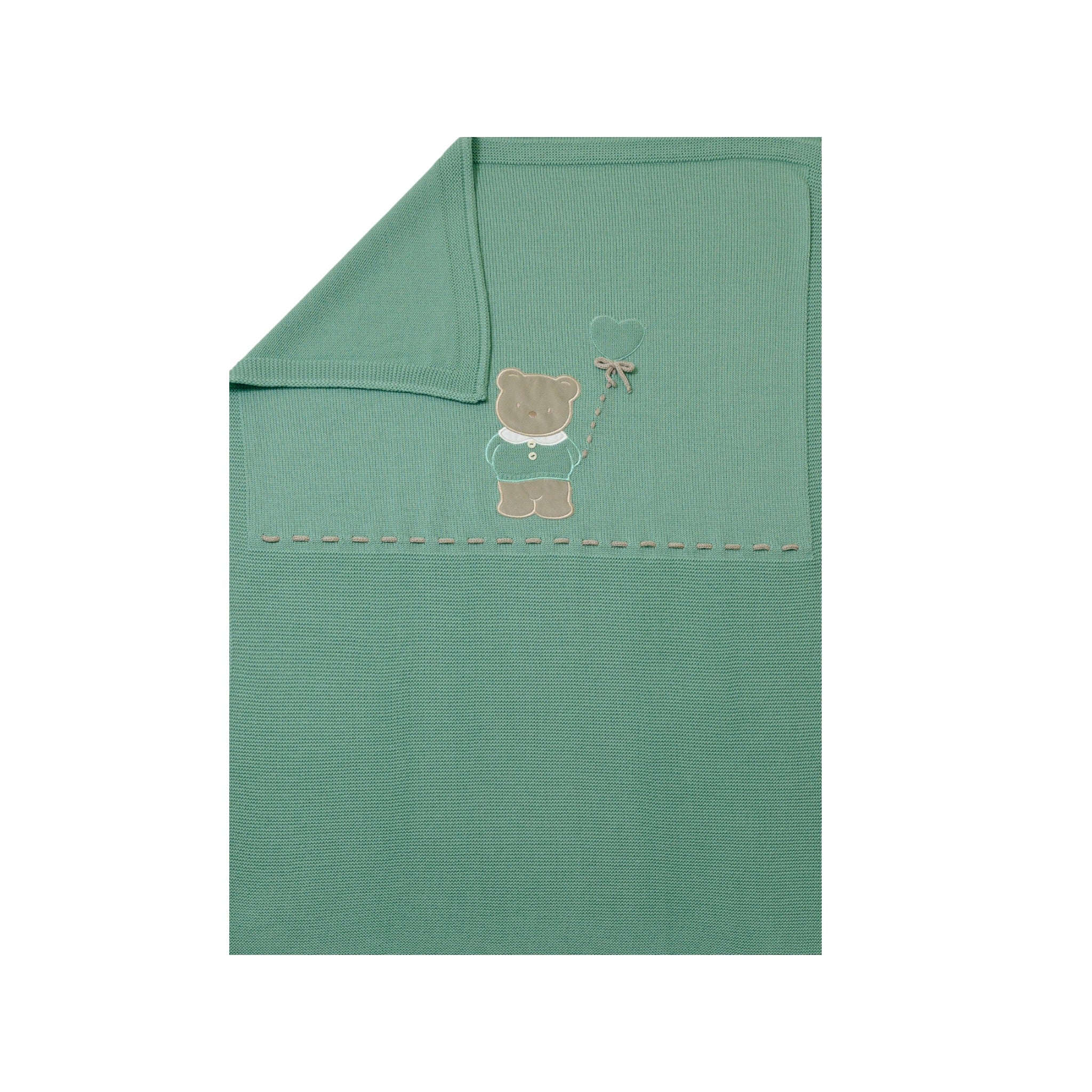 Coperta Teddy Bear Neonato Verde TEDDY BEAR/140-V