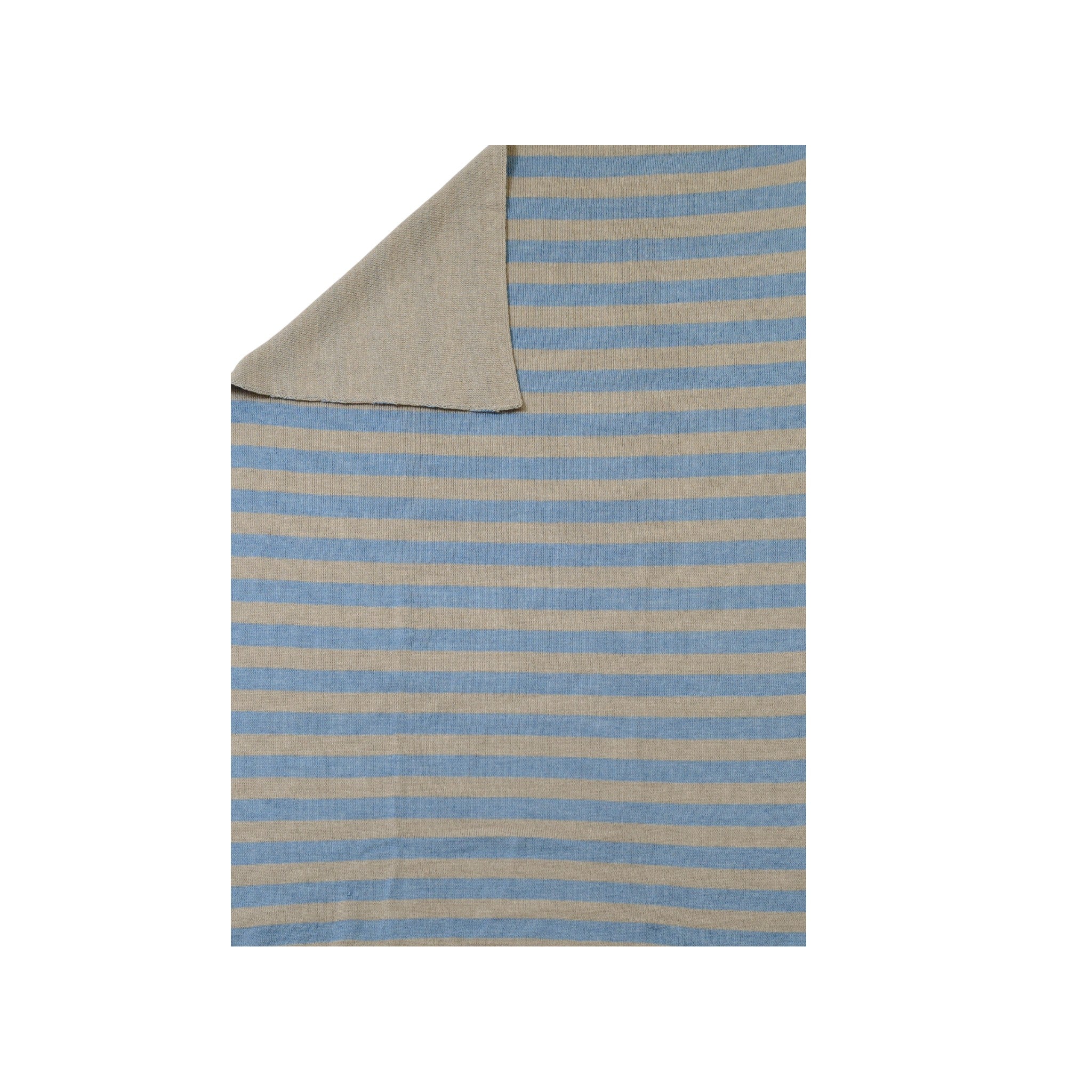 IVORY Striped Baby Blanket