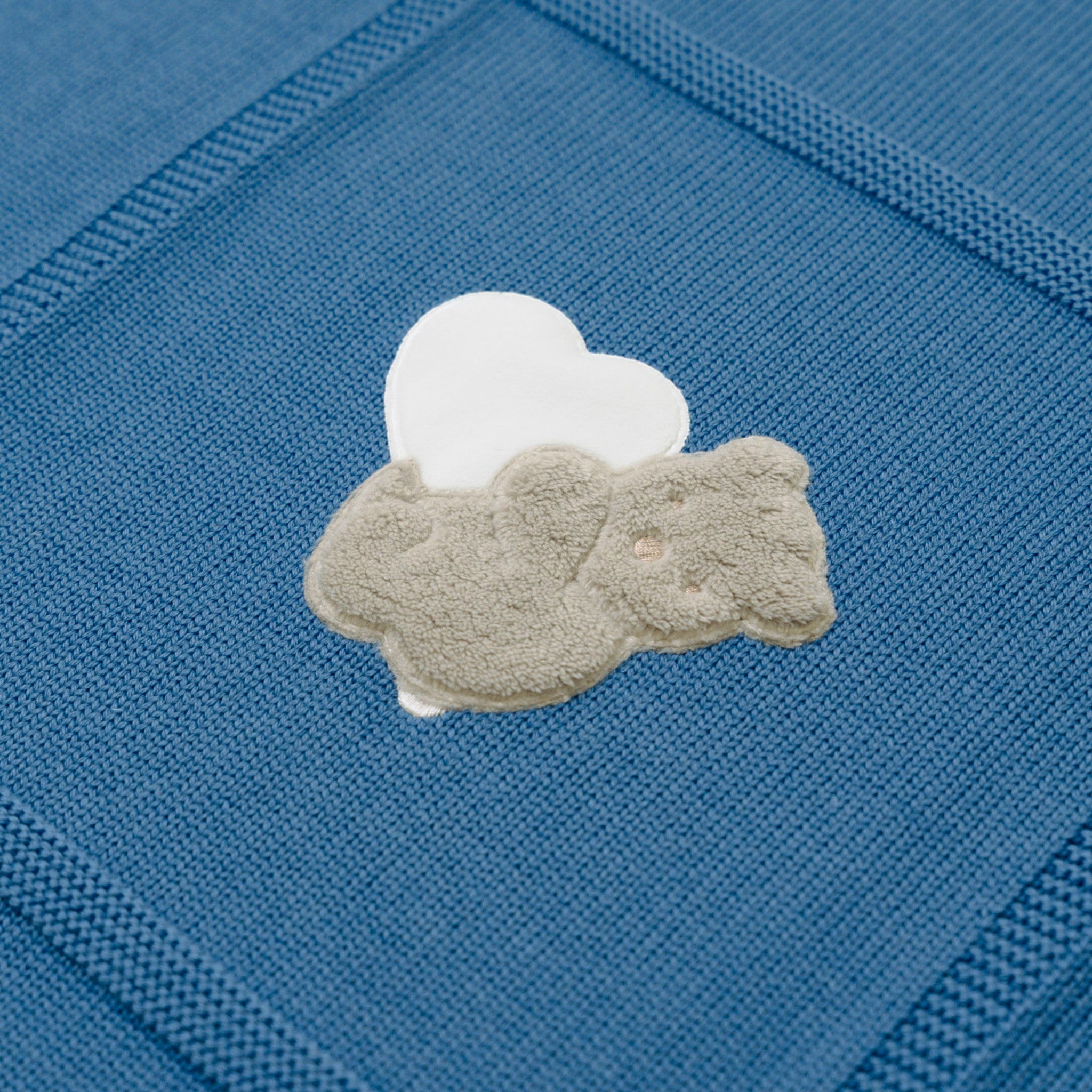 Teddy Love Baby Blanket BLUE