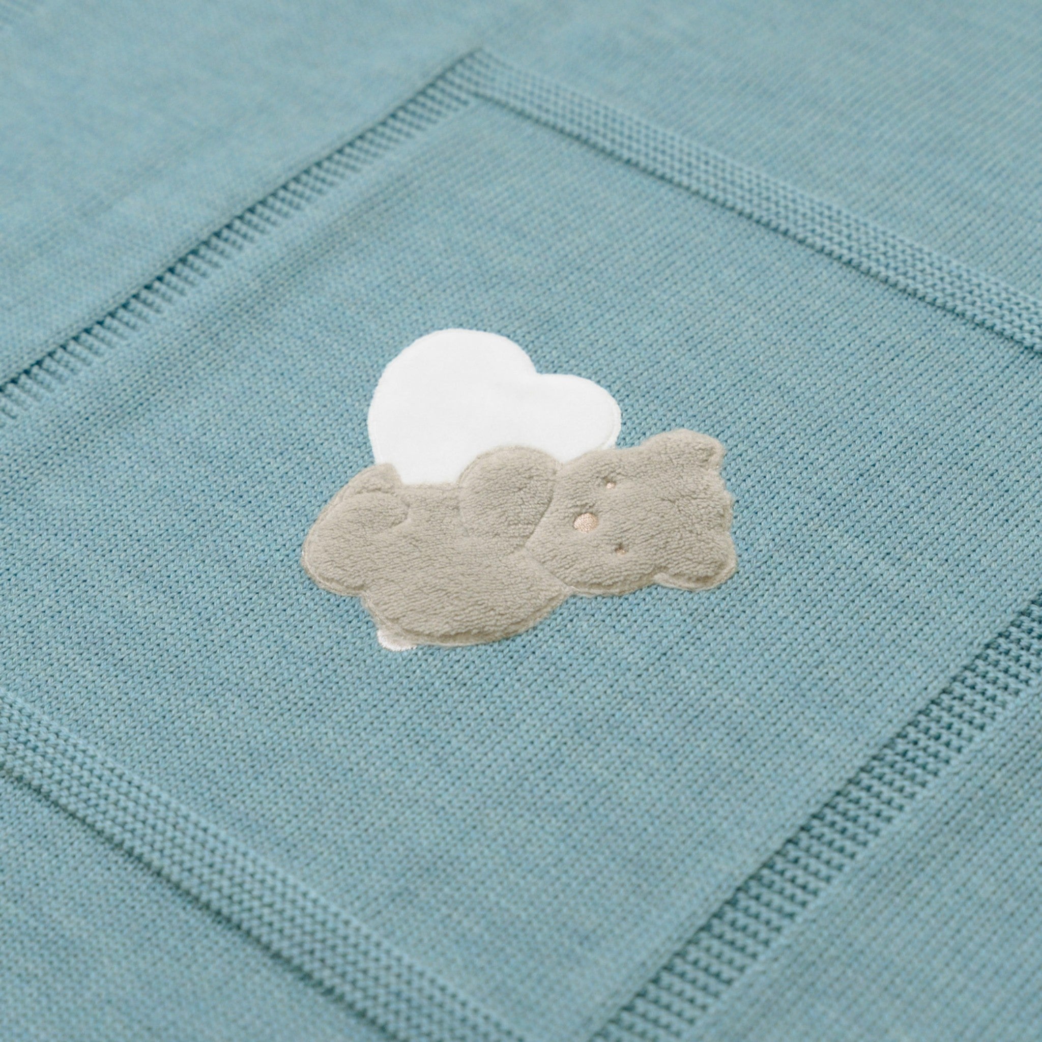 Teddy Love Baby Blanket GREEN