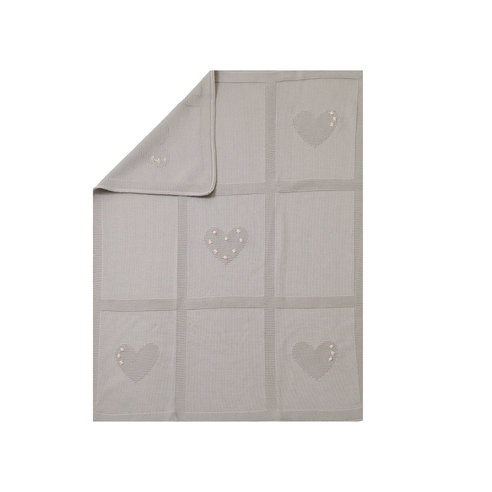 Love Flower Baby Blanket TAUPE