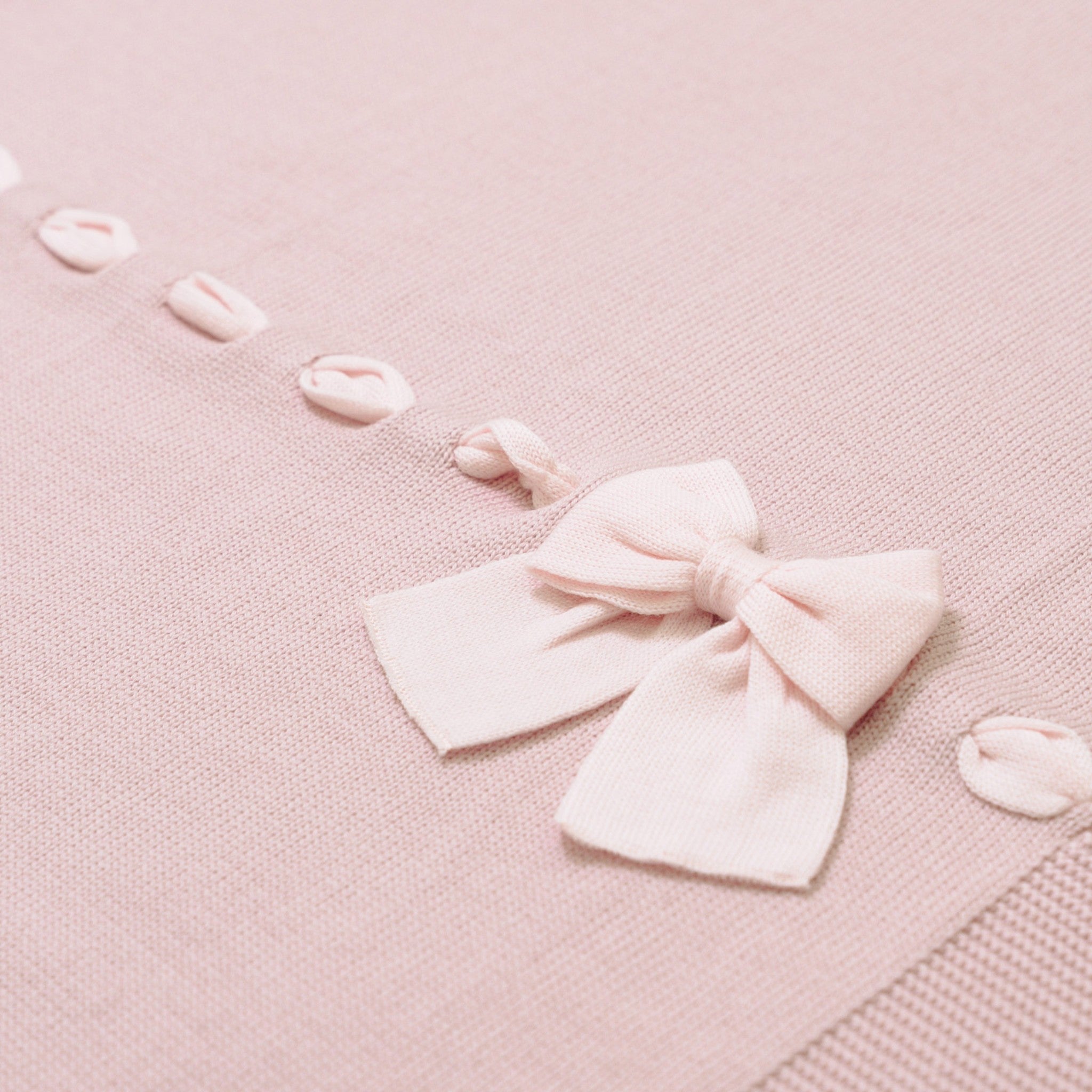 Coperta Fiocco romantico Neonata Rosa FIOCCO/100