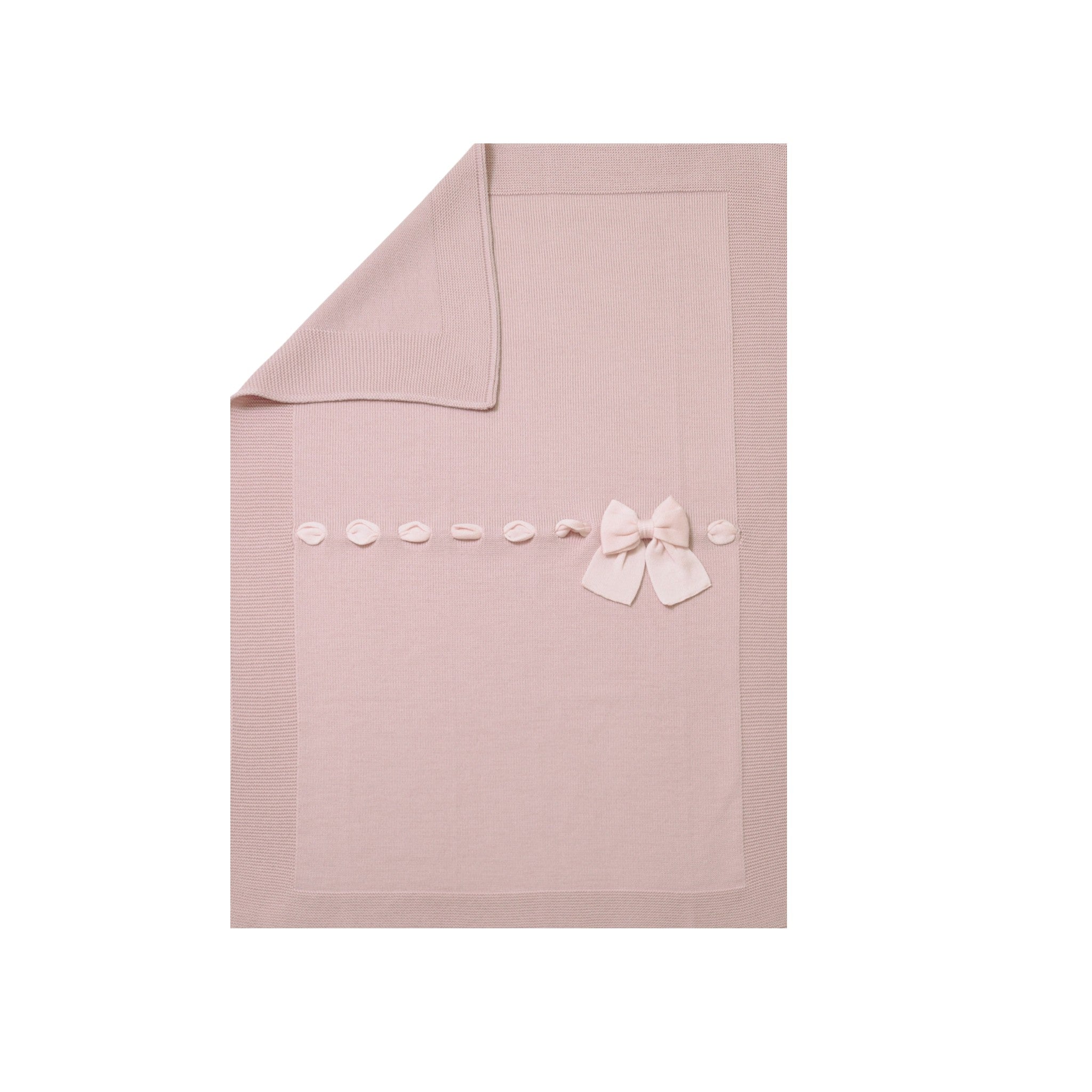 Coperta Fiocco romantico Neonata Rosa FIOCCO/100
