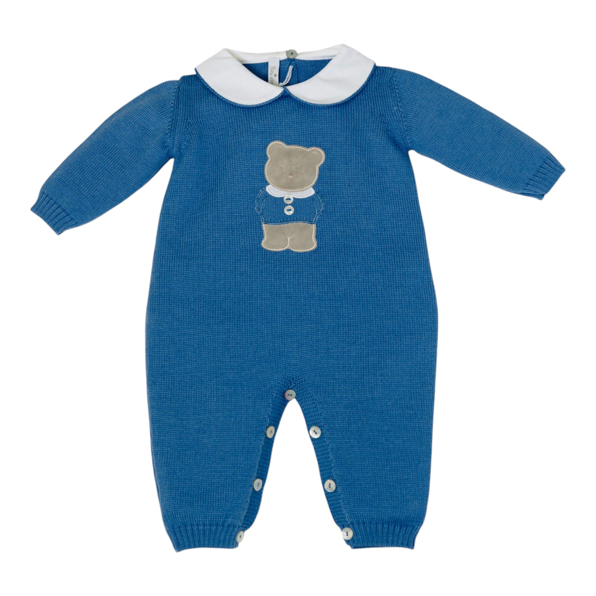 Tutina Azzurro Pura Lana BABY LORD TEDDY BEAR/321-A