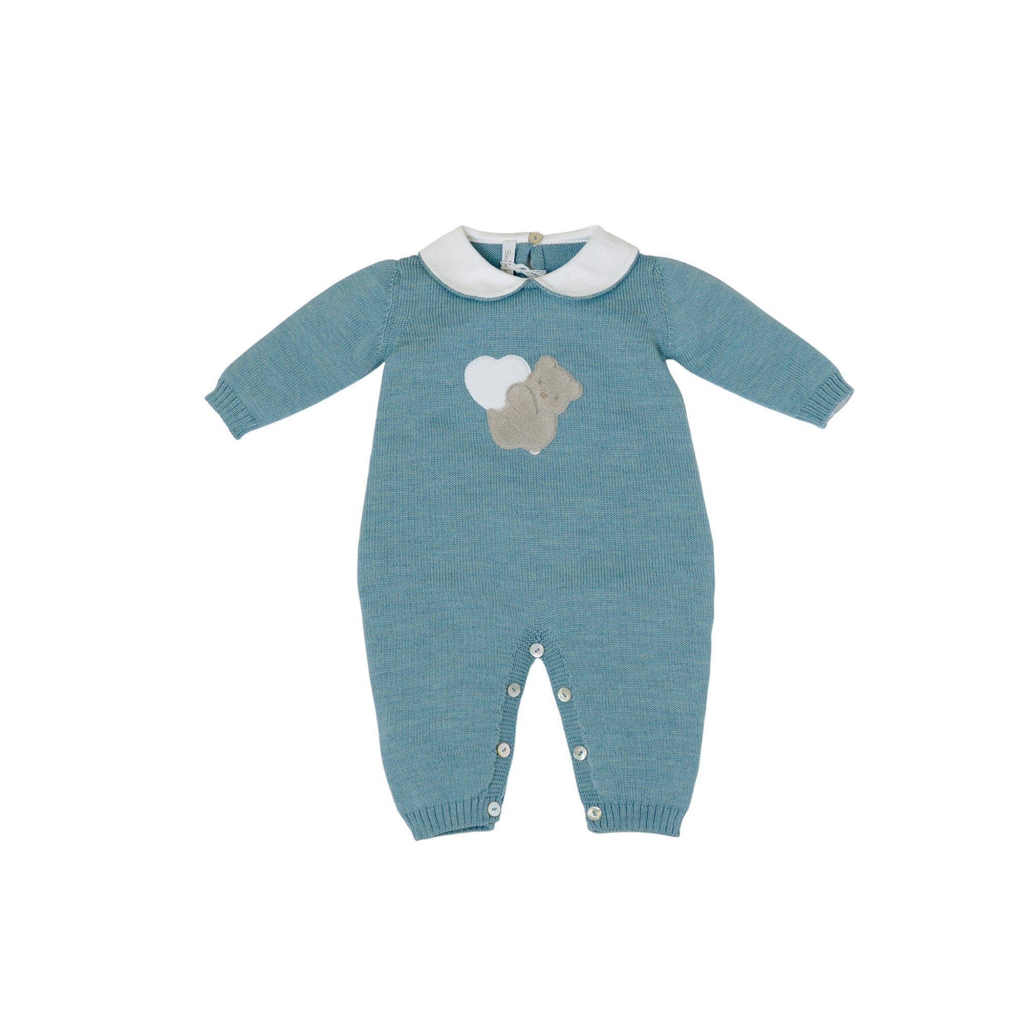 Teddy Love Baby Onesie GREEN
