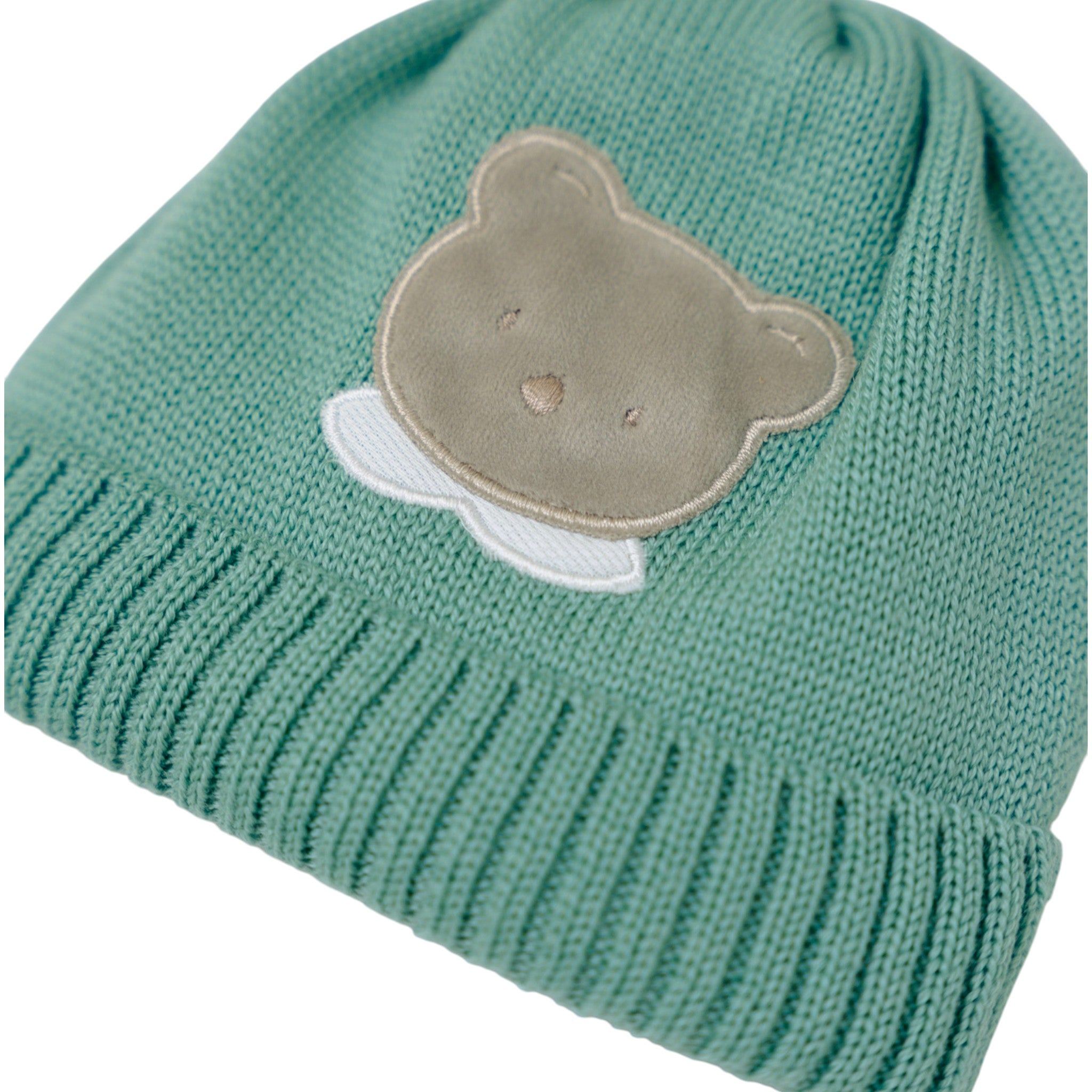 Cuffia Teddy Bear Neonato Verde TEDDY BEAR/606-V