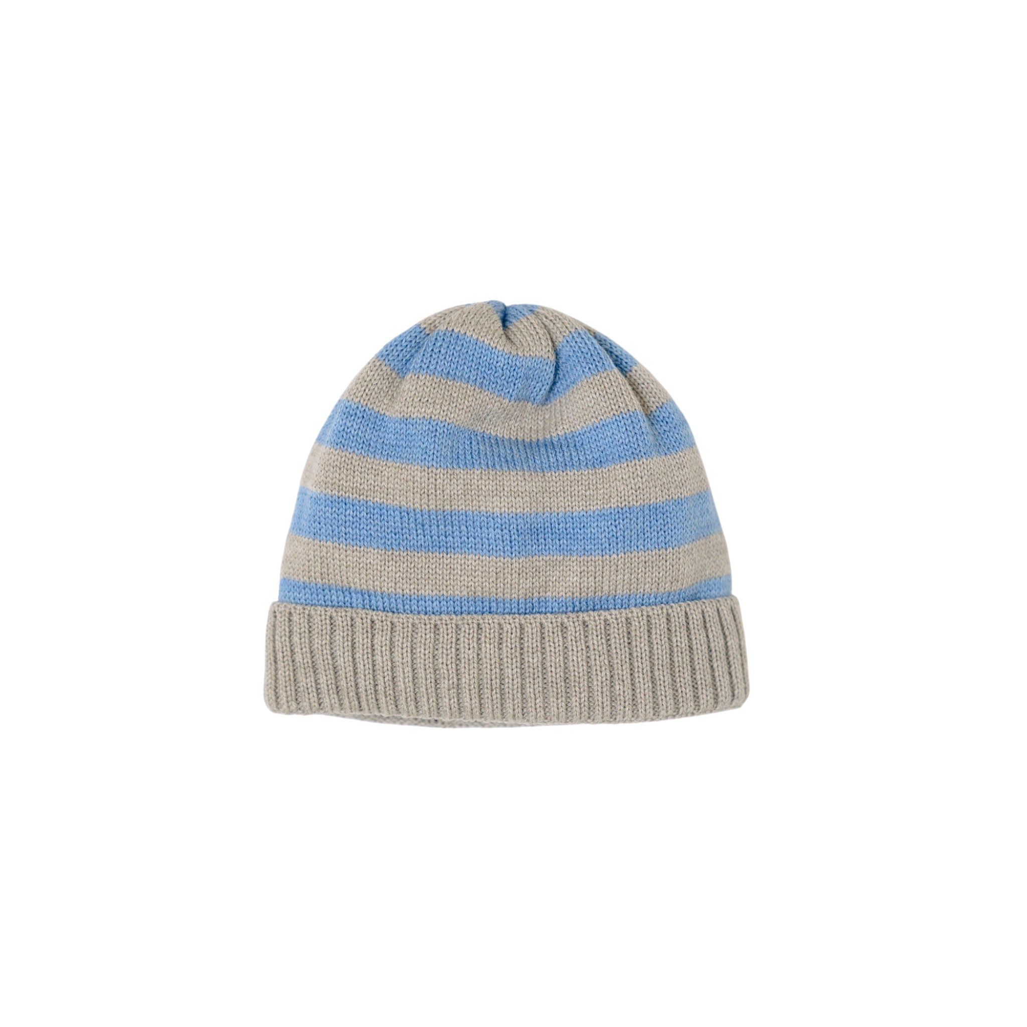 IVORY Striped Baby Hat