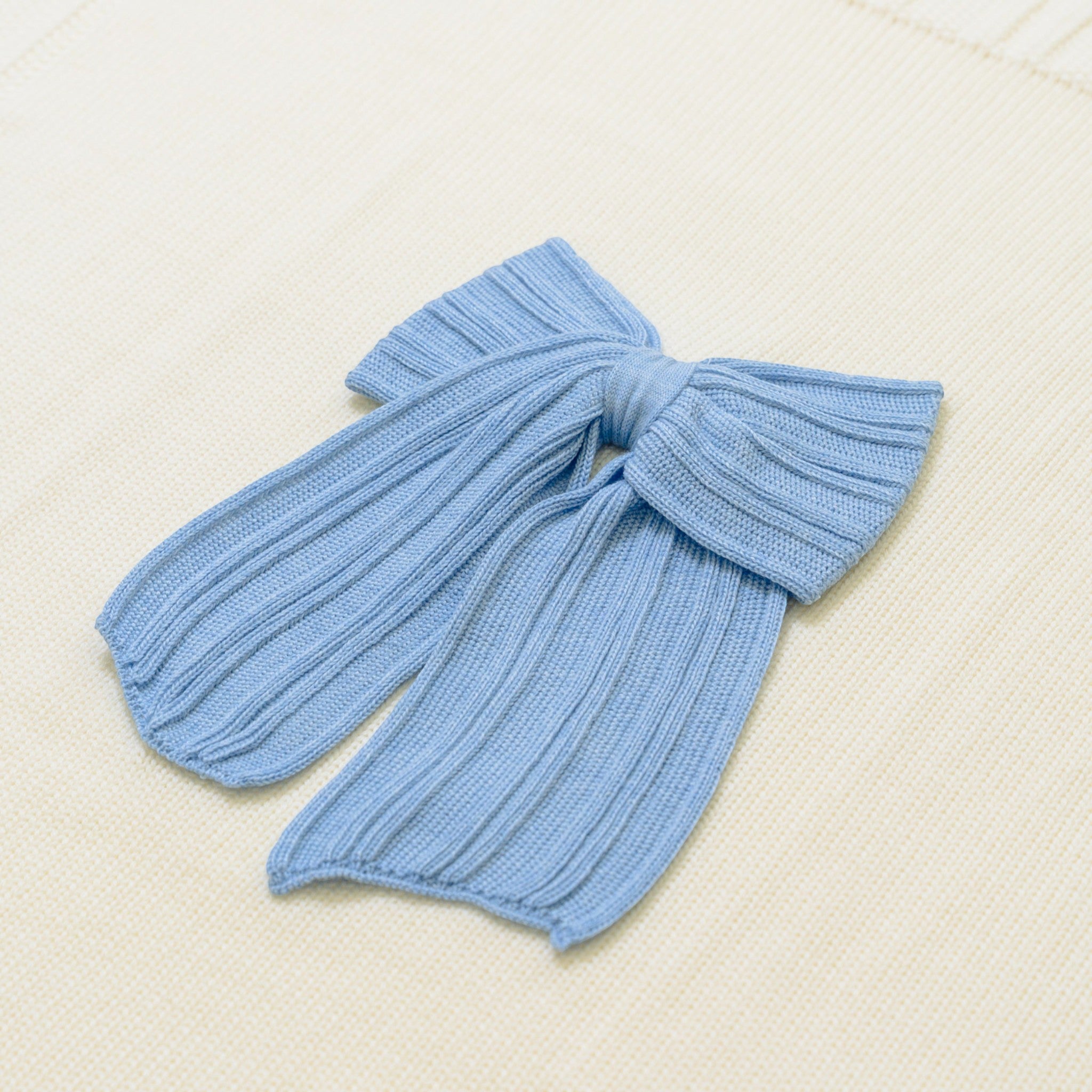 Coperta Neonato PANNA Fiocco Azzurro LE DODO' - Made in Italy
