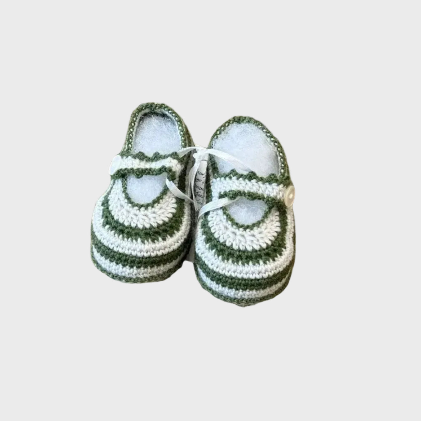Babbucce Neonata Grigio ANDREA/643/F by PICCOLA GIUGGIOLA