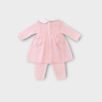 Completo nascita Neonata Rosa ROUCHES 403/R by BABY LORD