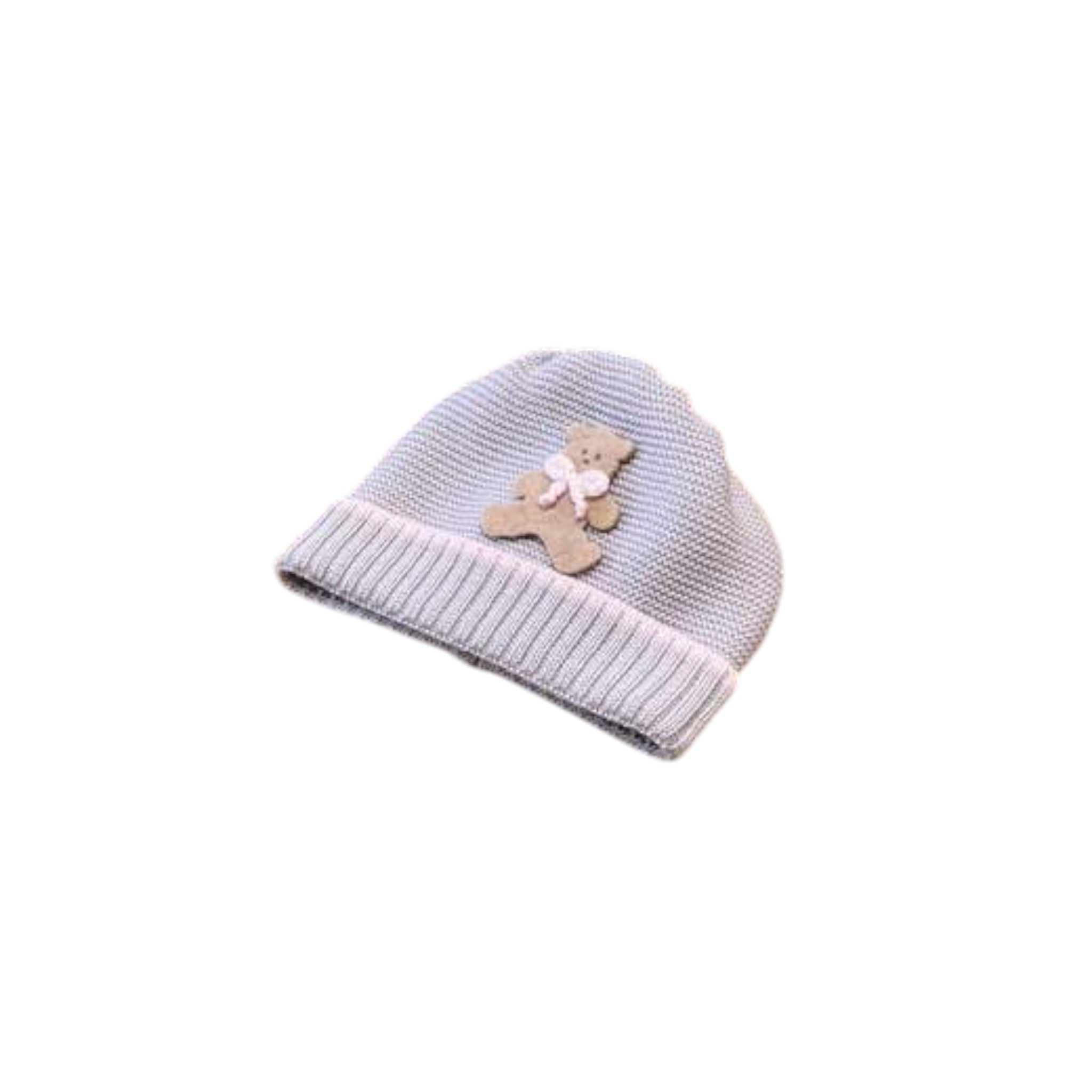 Cuffia Orsetto Neonata Beige ORSETTO 603/R