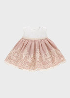 Abito Cerimonia Bimba Rosa 39102 by LILUS