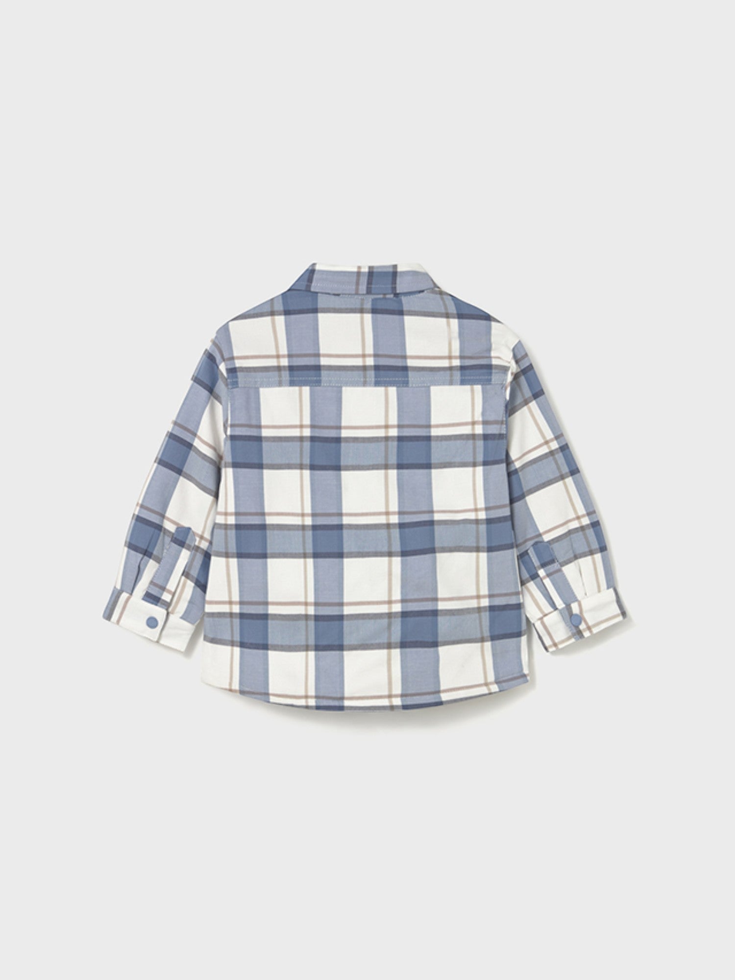 Camicia quadri foderato Bimbo AZZURRO 2104/84 -  NANU' BABY