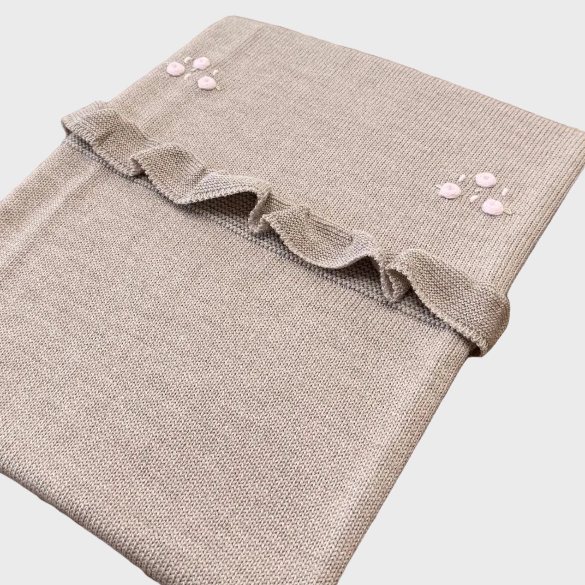 Coperta Neonata Beige ROUCHES 125 by BABY LORD