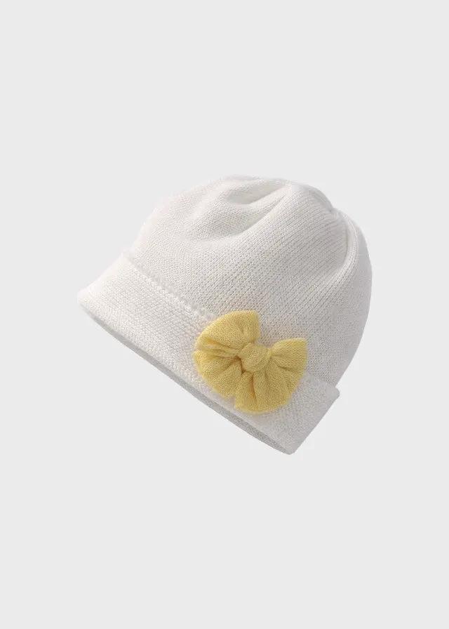 Cuffia Neonata Bianco FIOCCO/681-G by BABY LORD