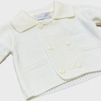 Giacca Cerimonia Bimbo Bianco 3/878 by PONTO POR PONTO