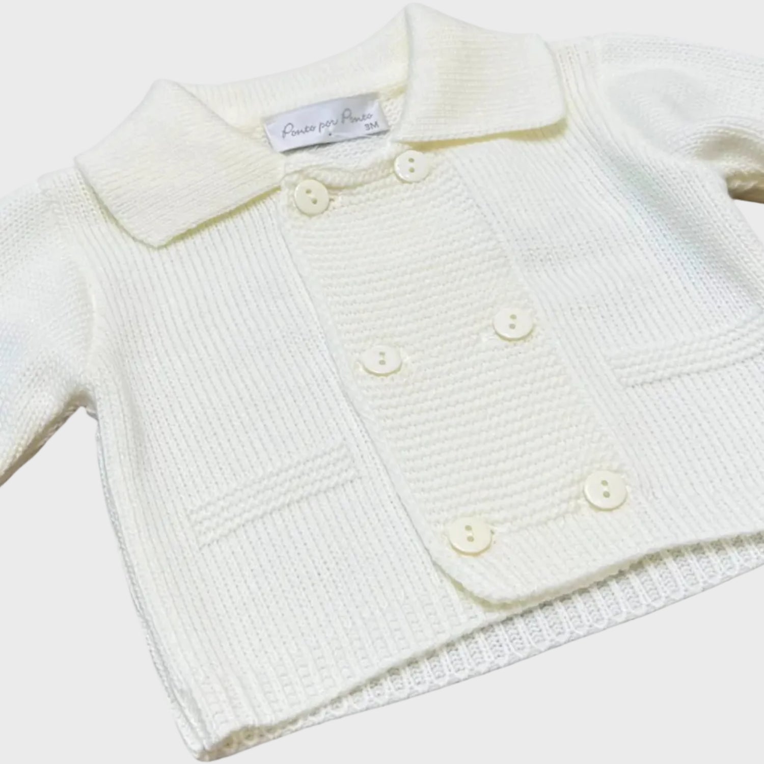 Giacca Cerimonia Bimbo Bianco 3/878 by PONTO POR PONTO