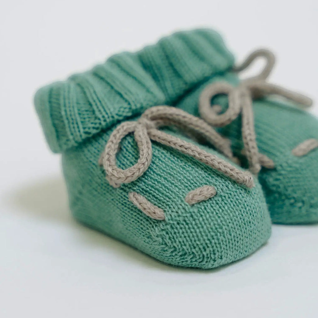 Babbucce Neonato Verde TEDDY BEAR/721-V by BABY LORD