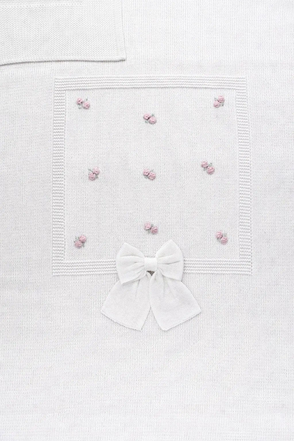 Coperta Neonata Bianco ROSELLINE 188 by BABY LORD