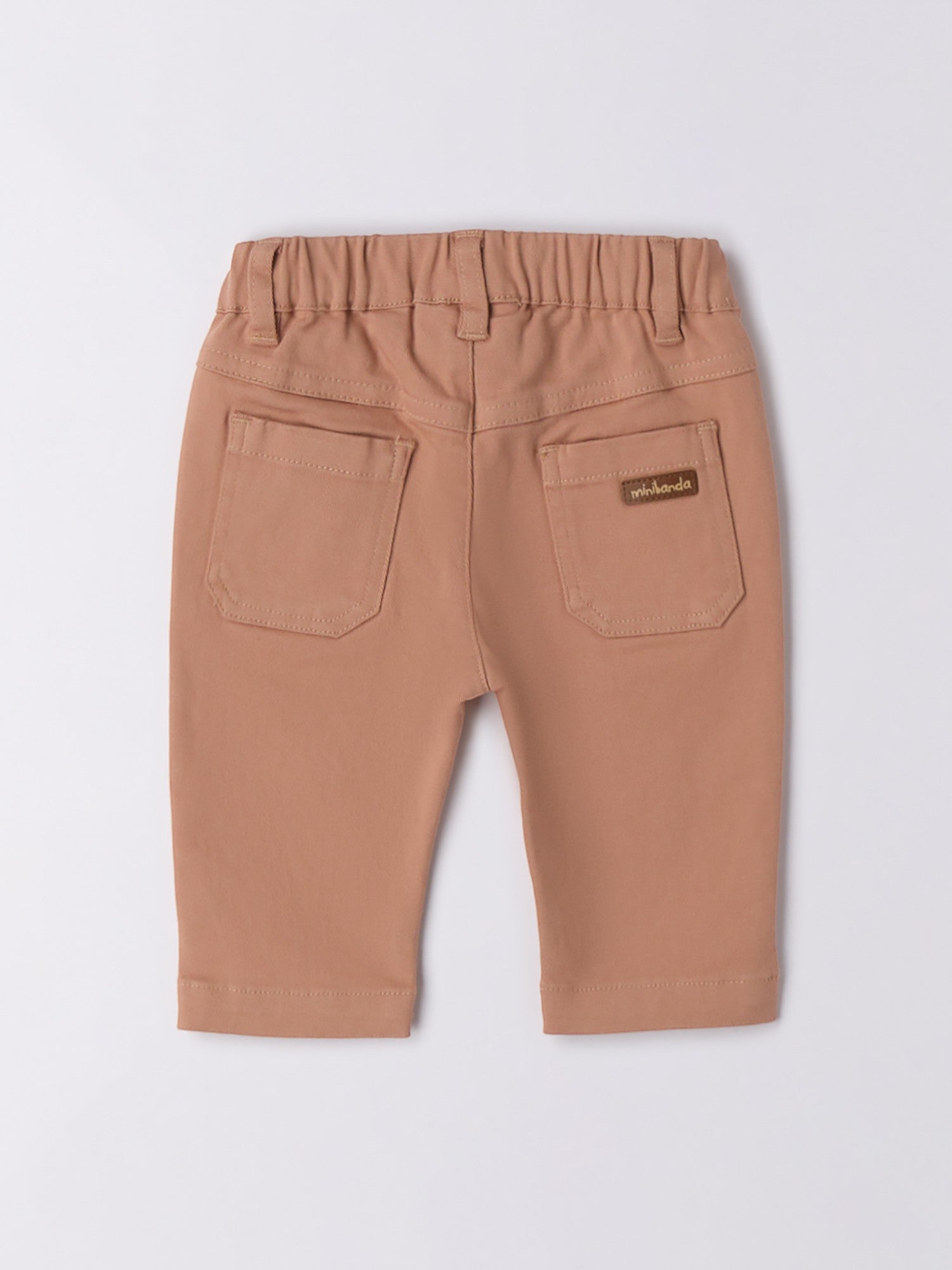 Pantalone Tessuto Navetta Lungo Bimbo Beige 3F623/945
